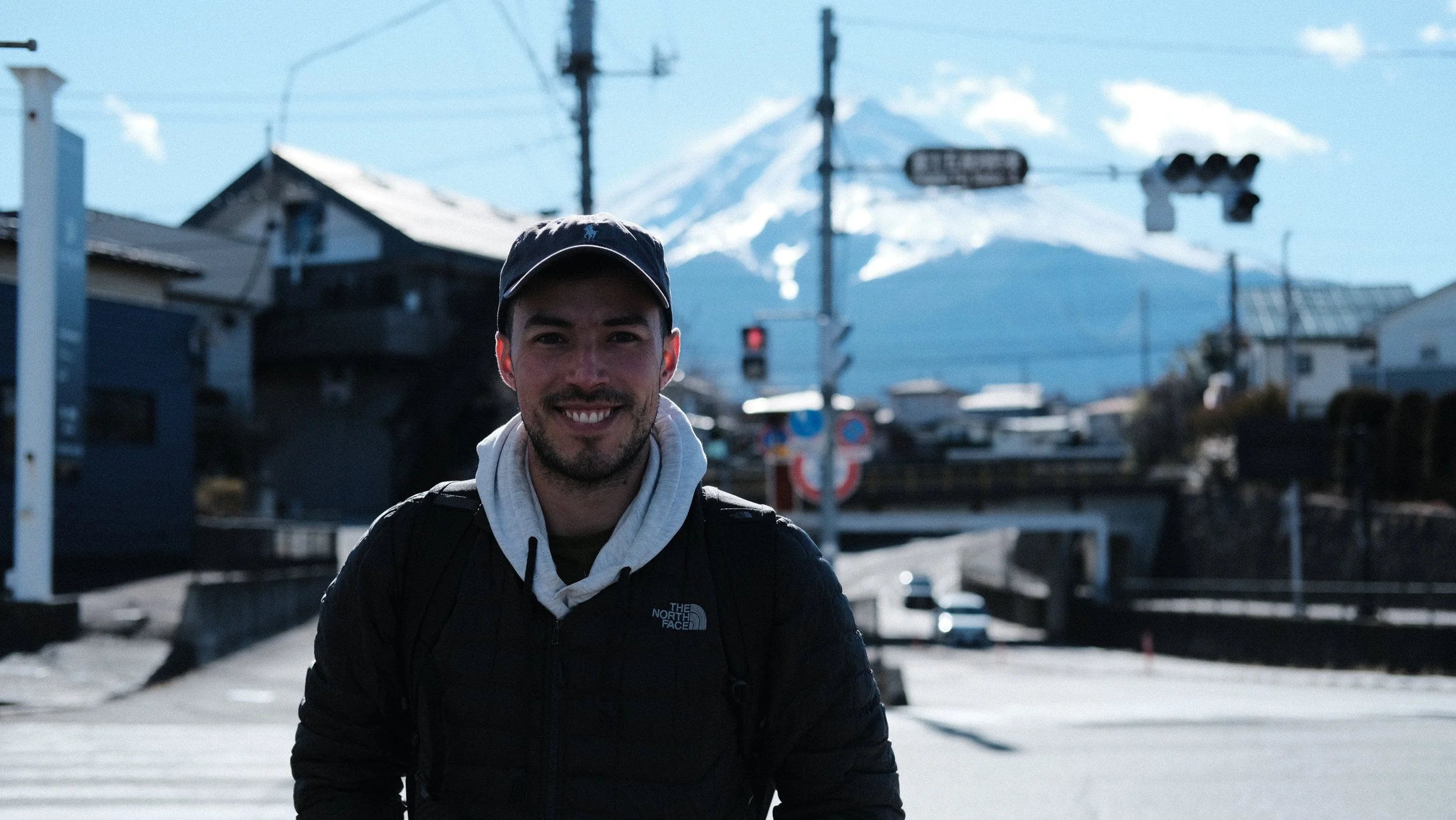 Foto con el Monte Fuji al fondo