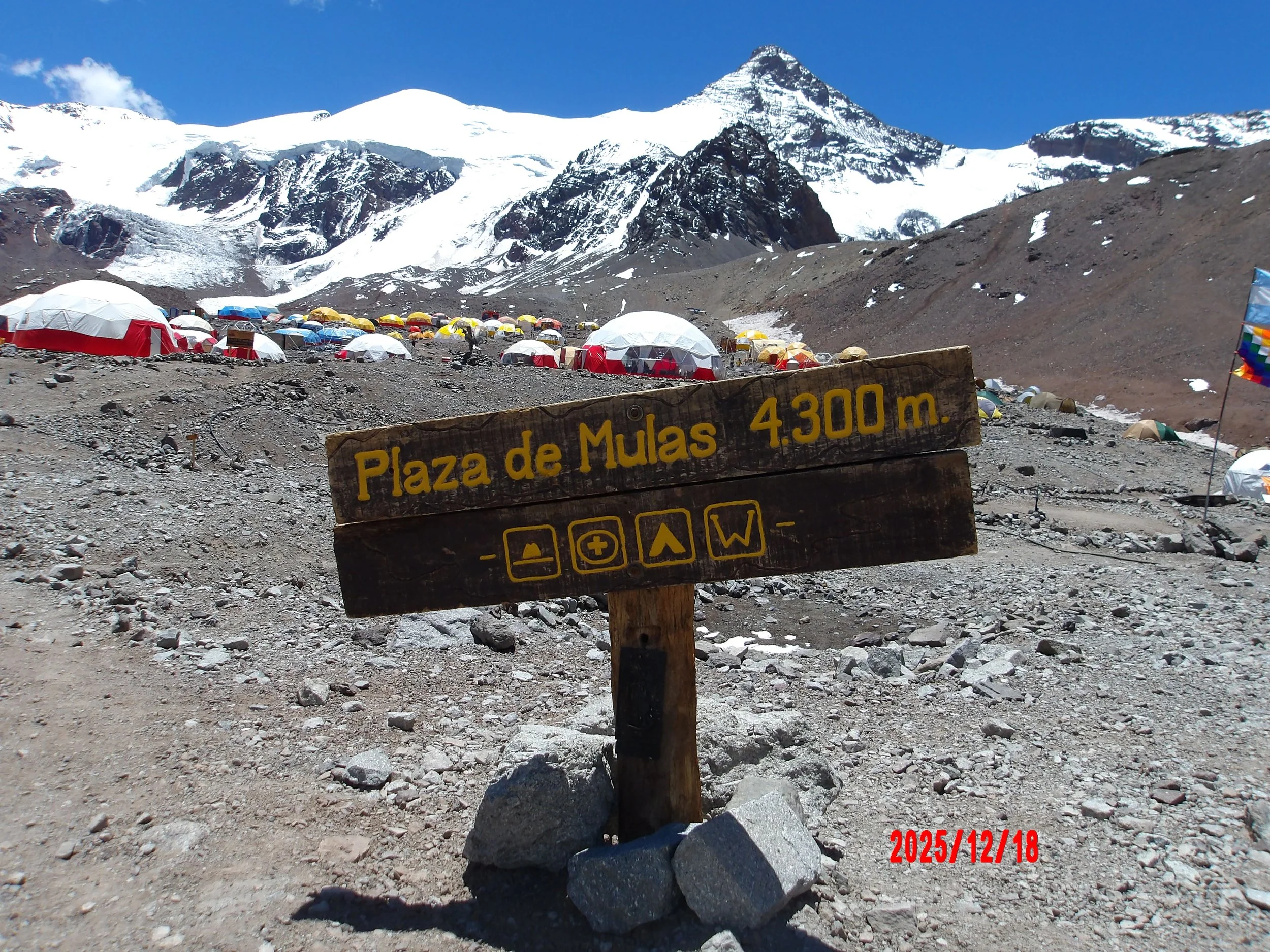 Campamento Plaza de Mulas.