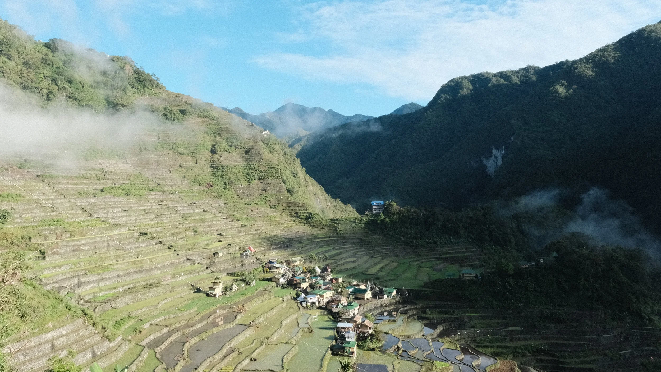 Terrazas de arroz de Batad en las Filipinas.
