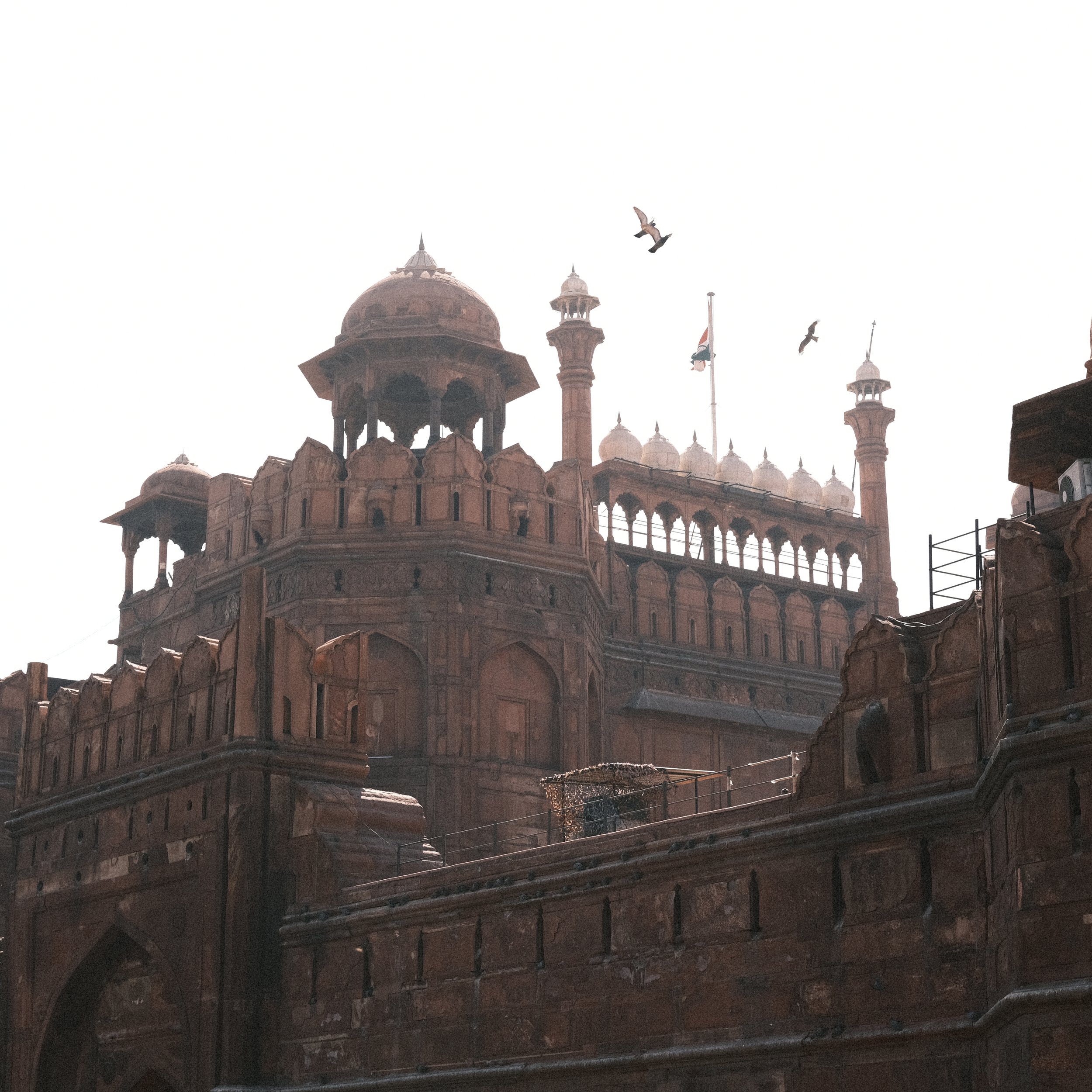 Foto del Fuerte Rojo en Delhi.