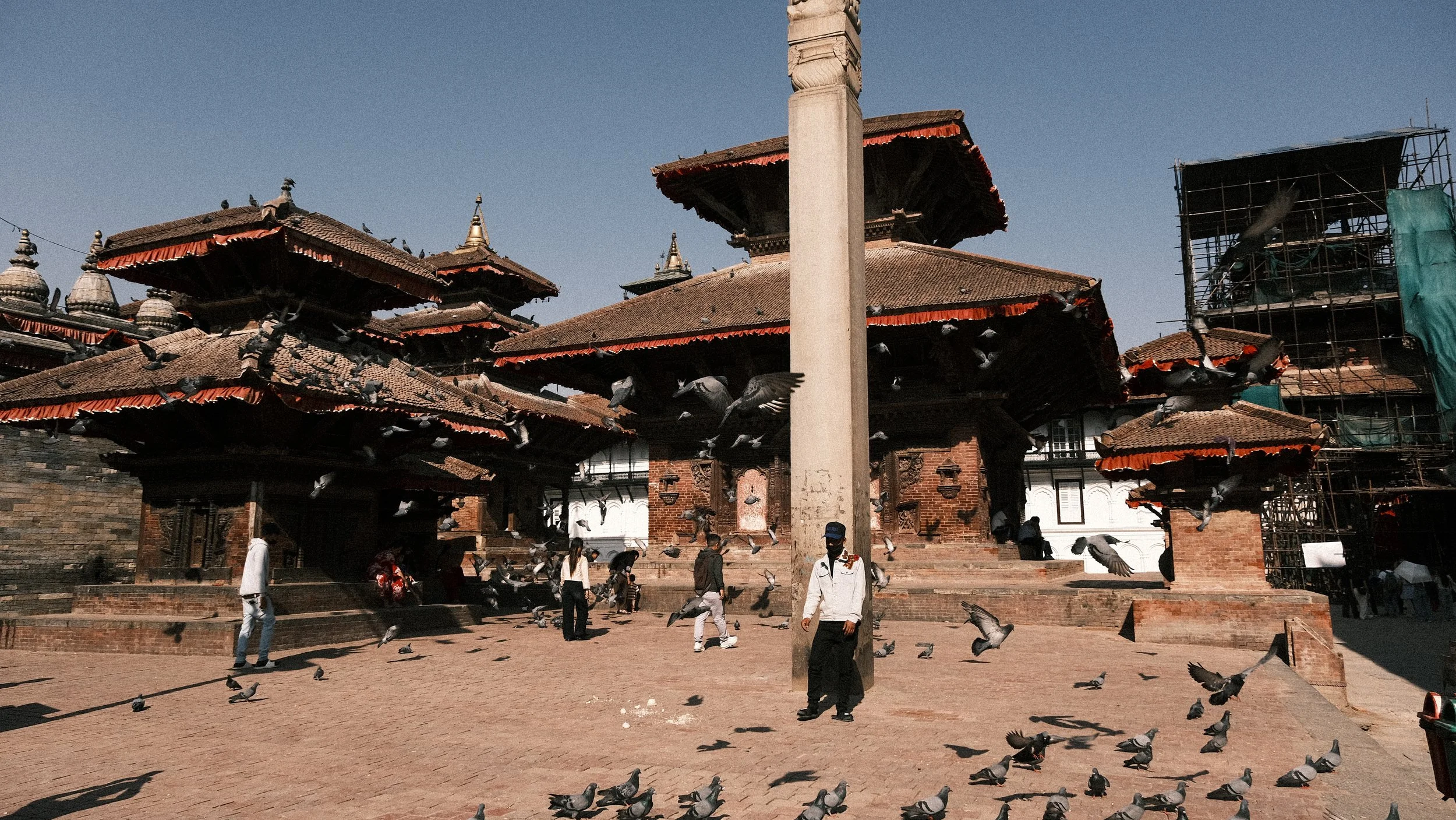 Centro de la Plaza Durbar en Katmandú