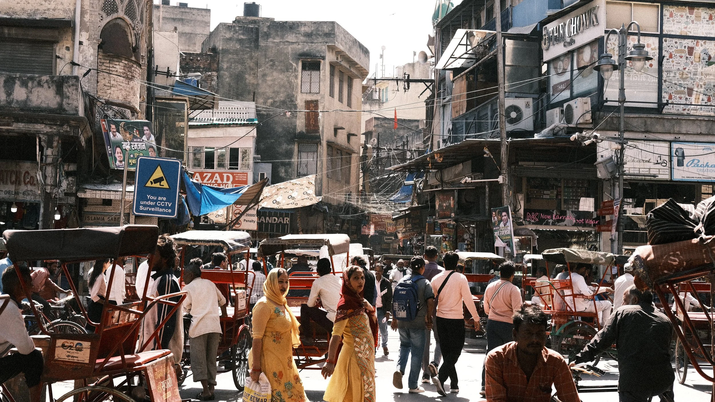Mercado en Viejo Delhi, Chandni Chowk.