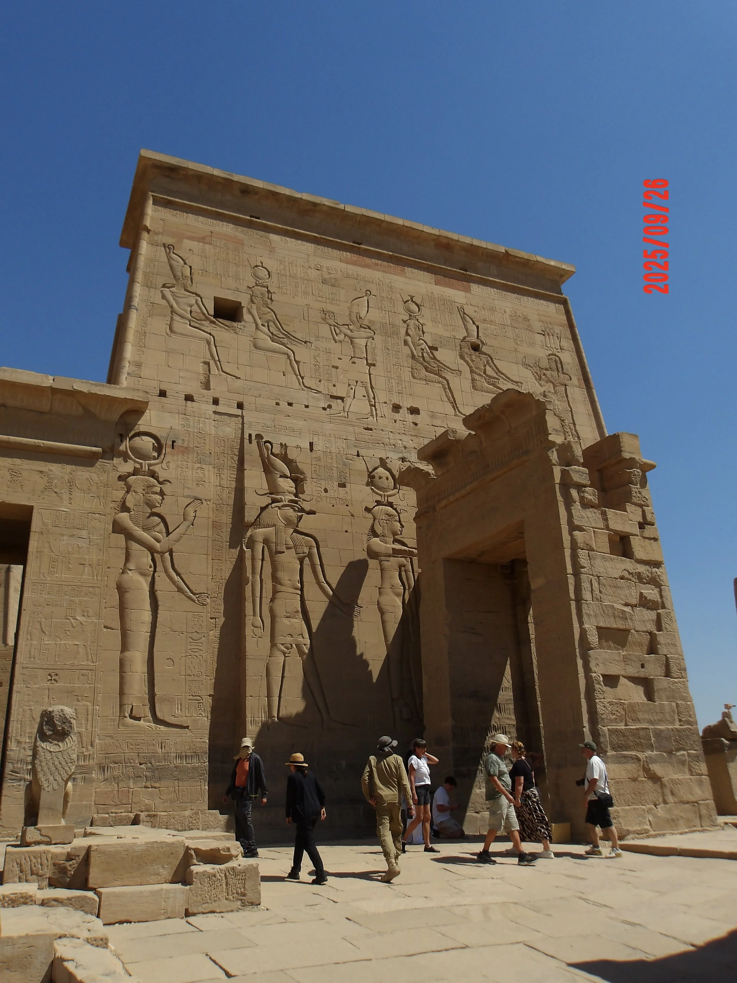 Fachada del templo de Philae.