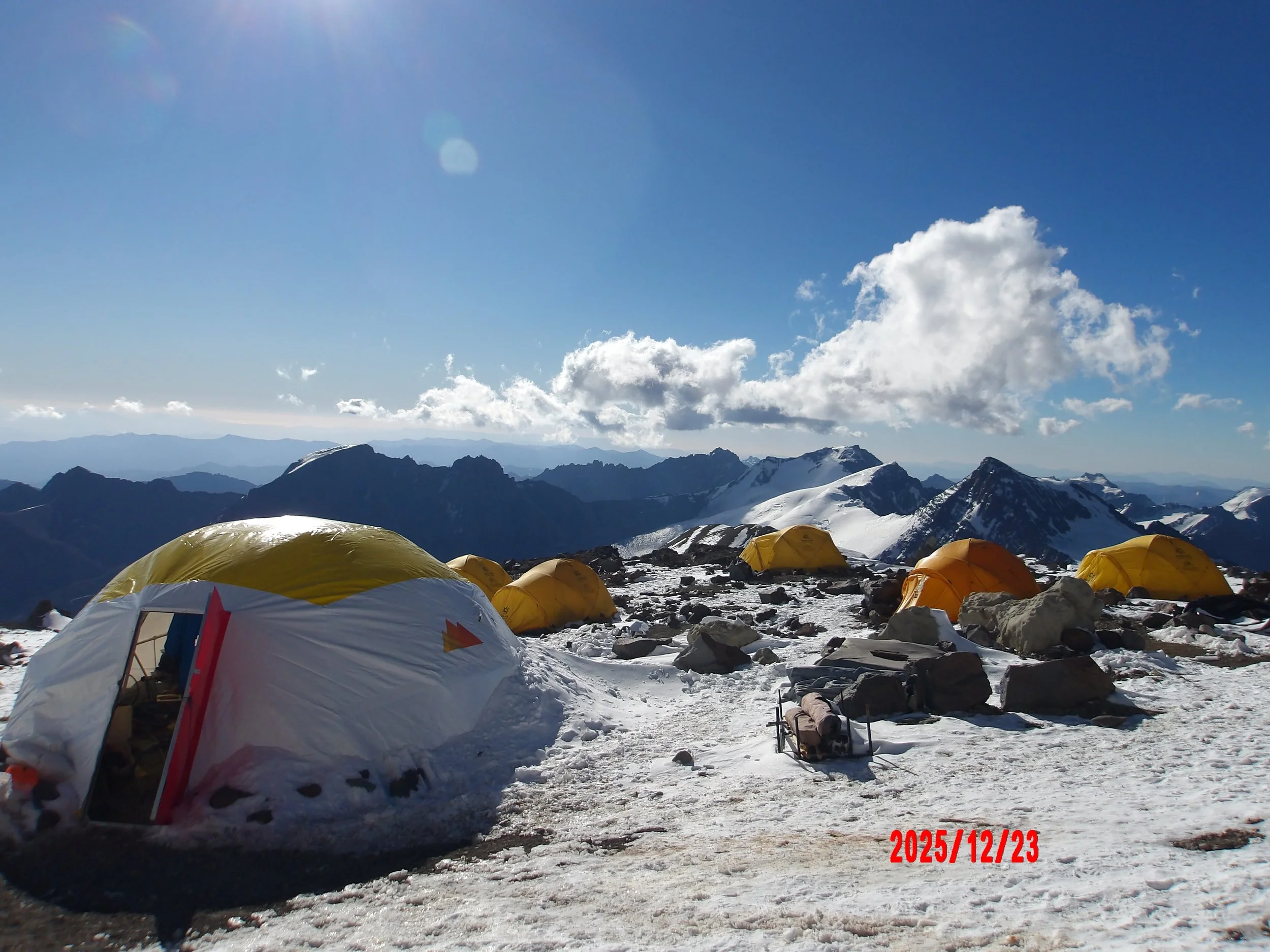 Campamento Nido de Cóndores en Aconcagua