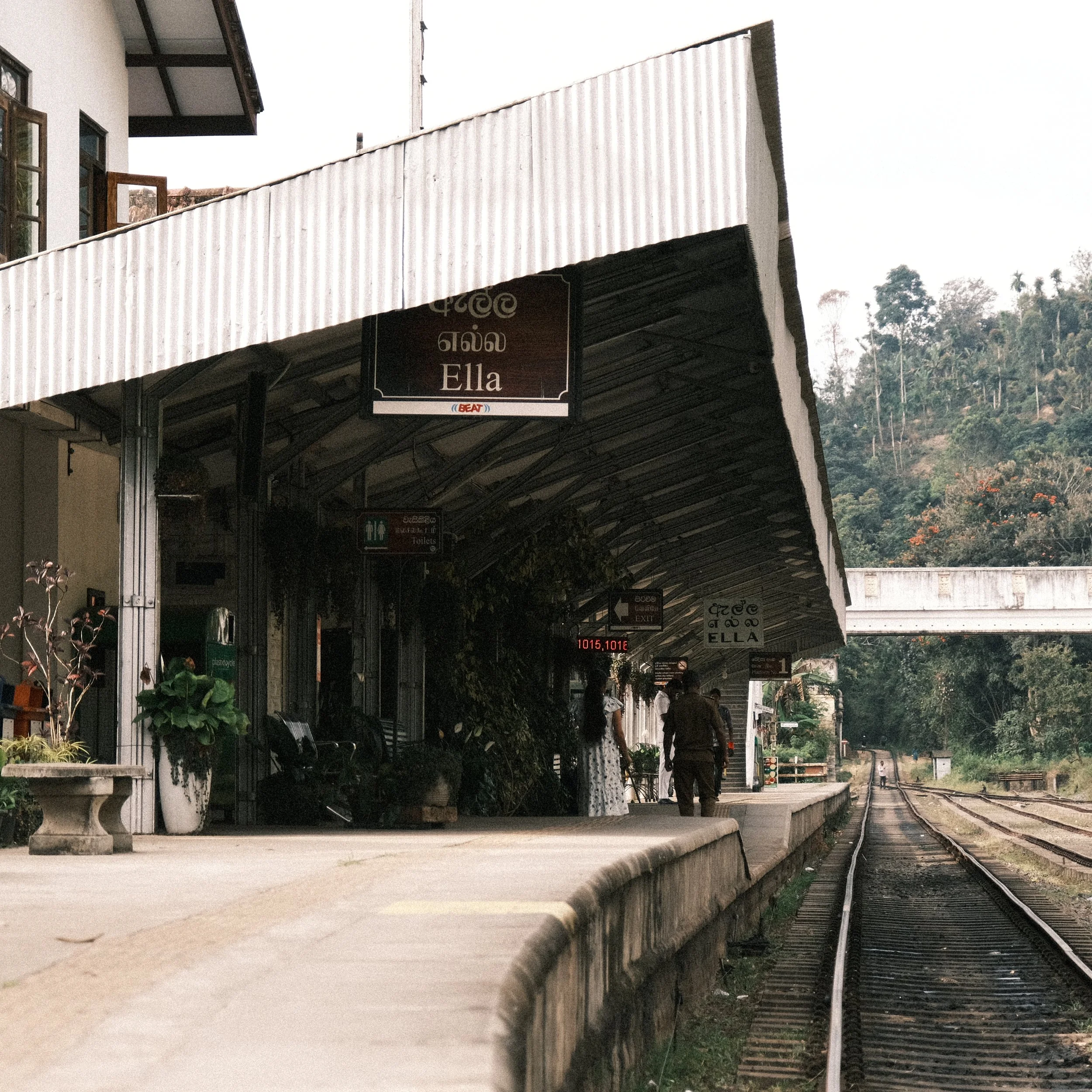 Estación del tren en Ella, Sri Lanka
