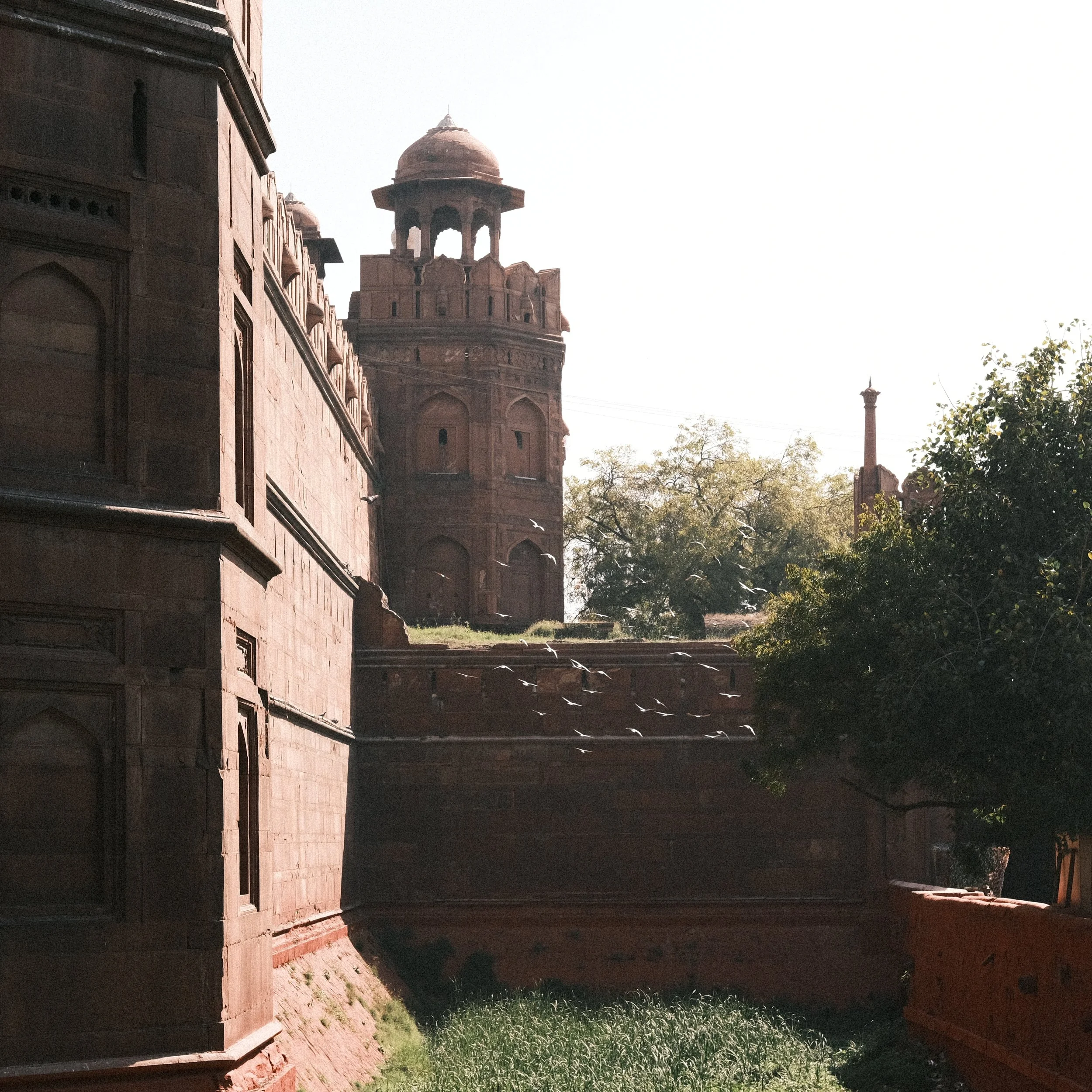 Foto del Fuerte Rojo en Delhi.