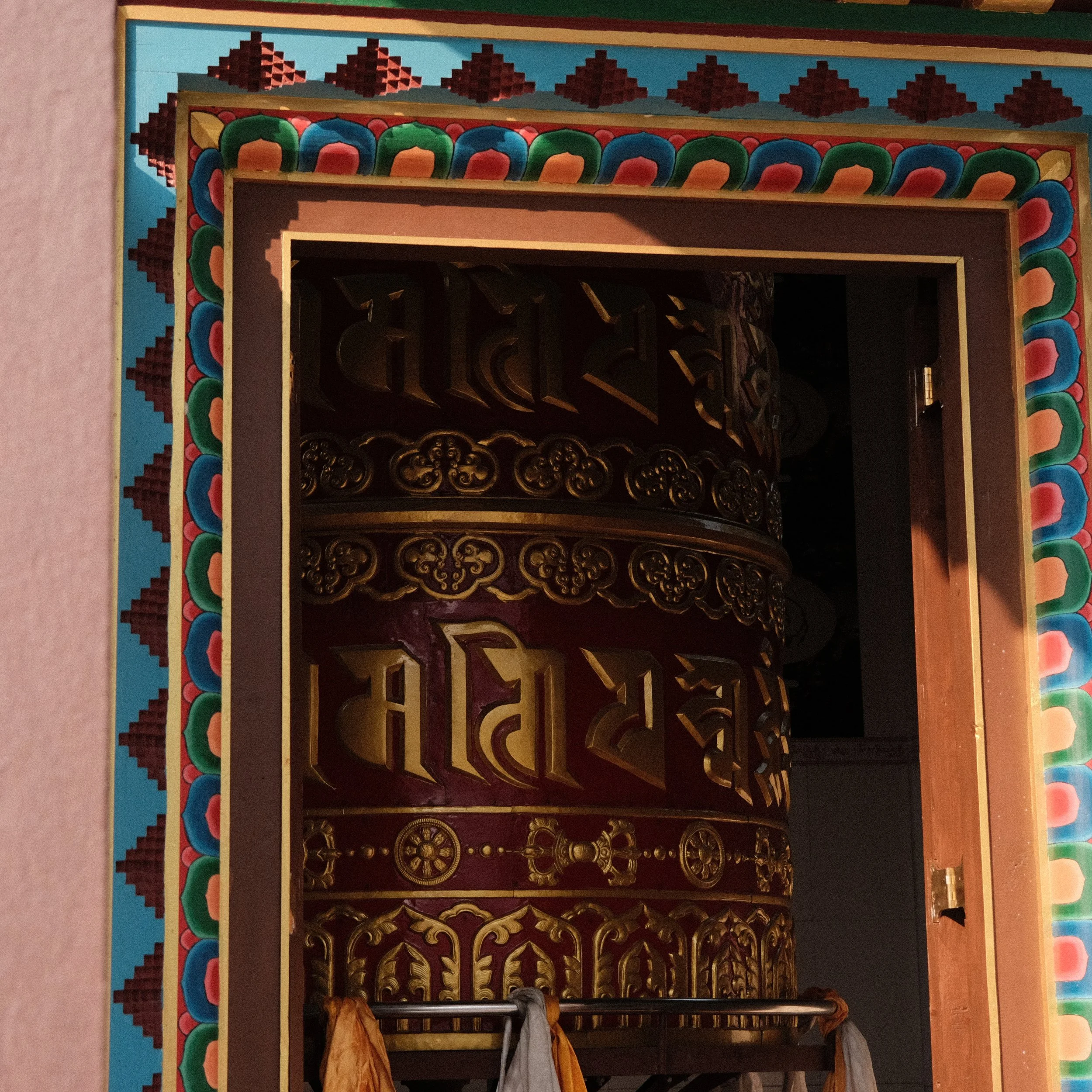 Rueda de oración en Nepal.