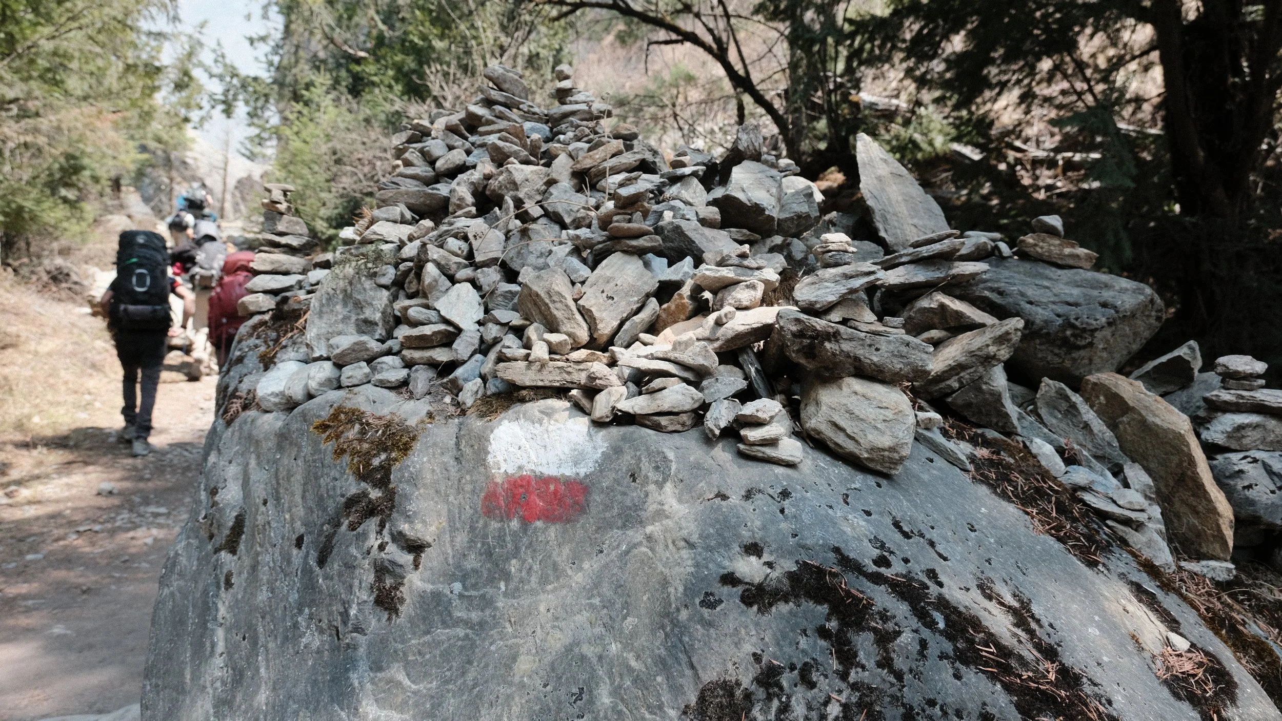 Marcador del Circuito de Annapurna.