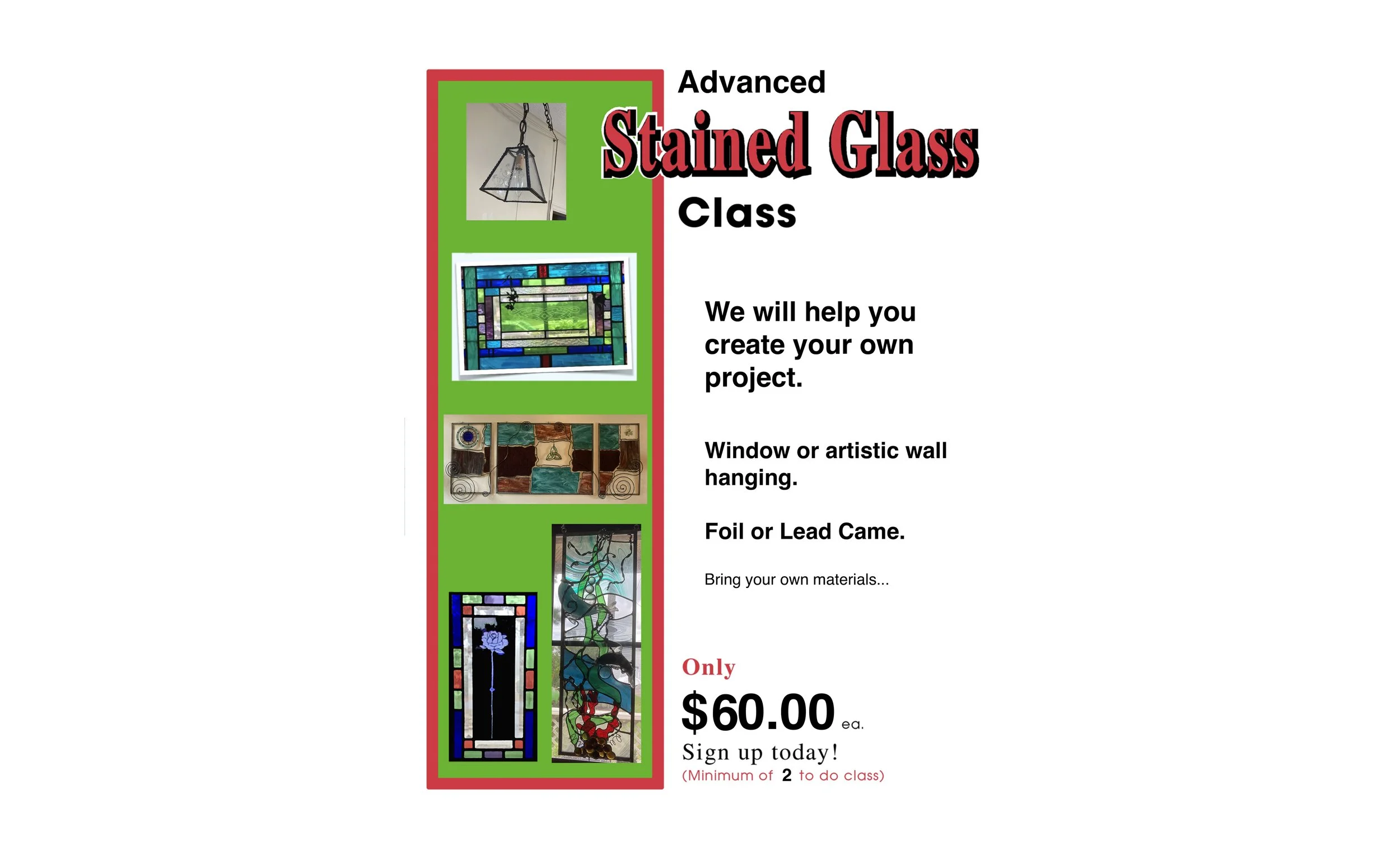 Advanced Stained Glass Class
