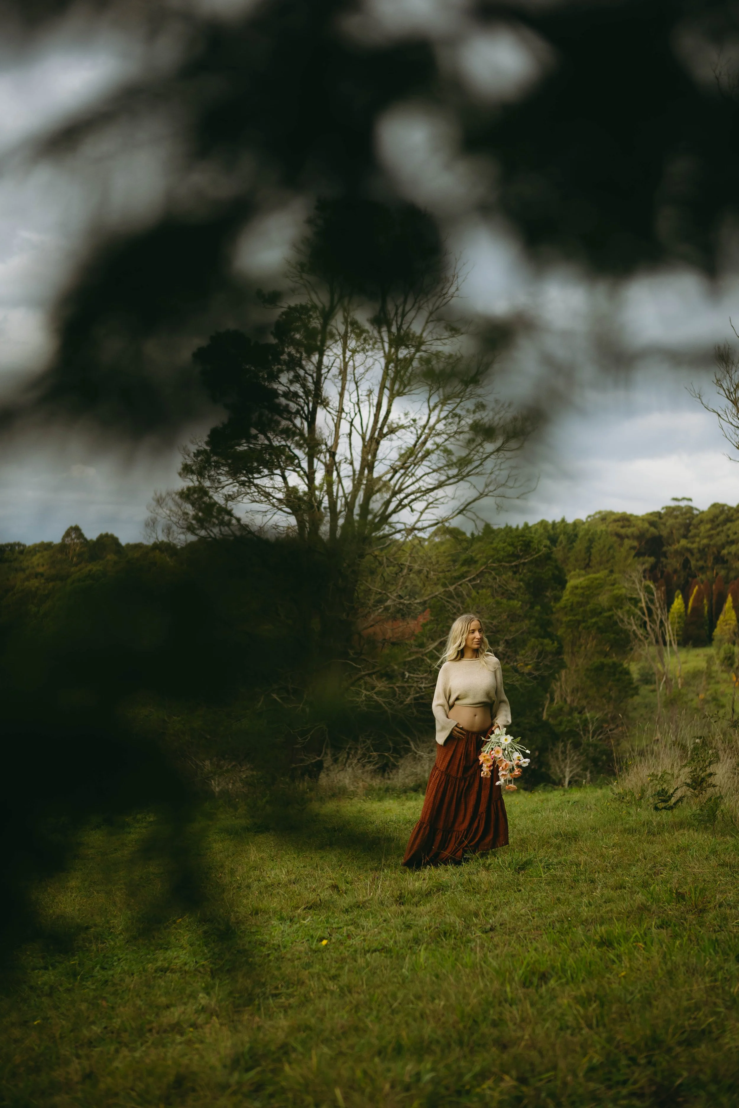  Winter maternity photos in the Dandenong Ranges 