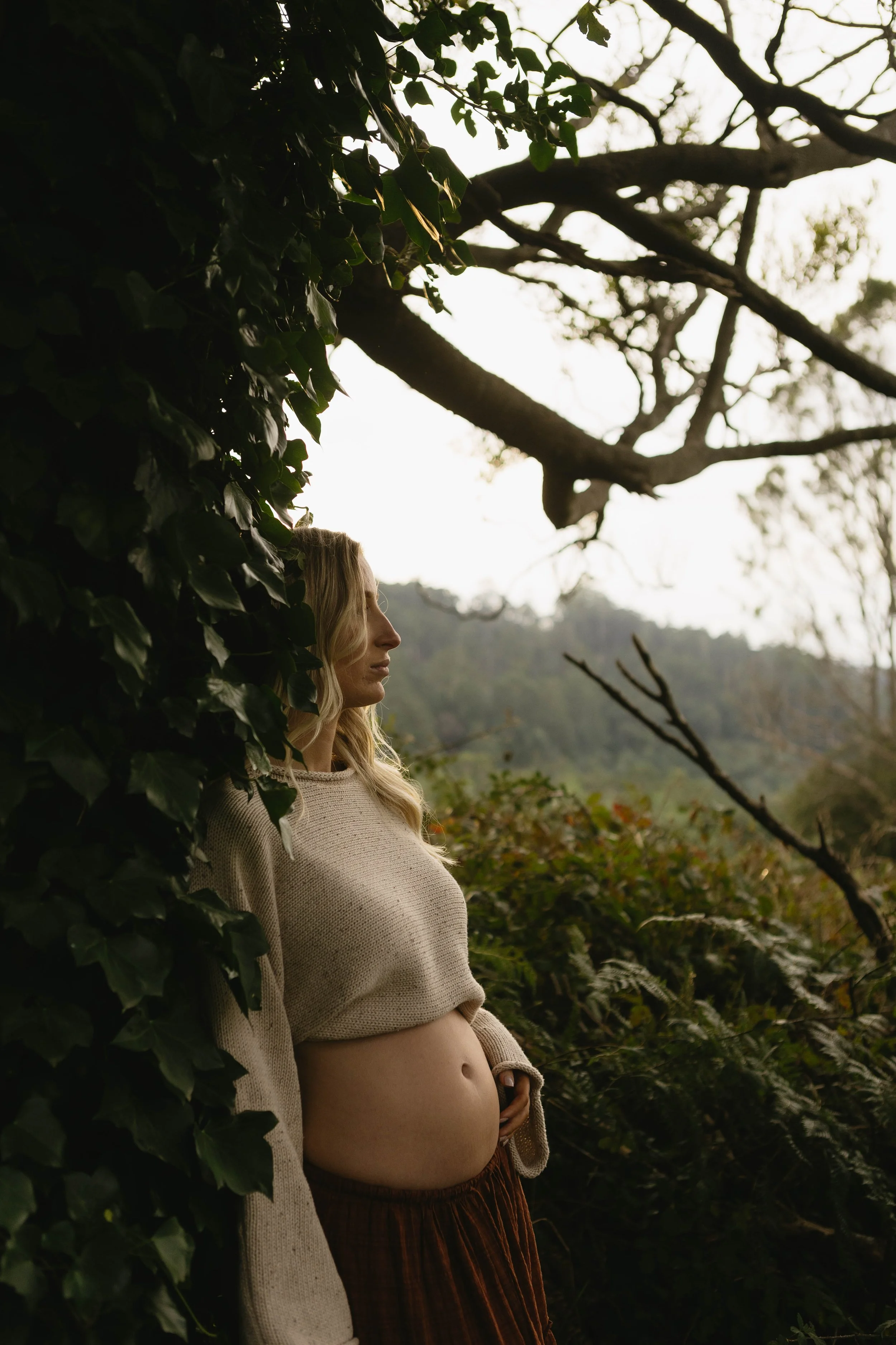 Winter maternity photos in the Dandenong Ranges 