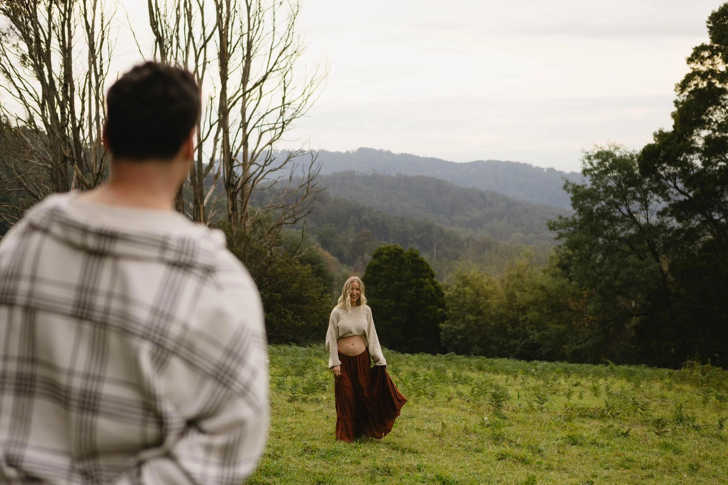  Winter maternity photos in the Dandenong Ranges 