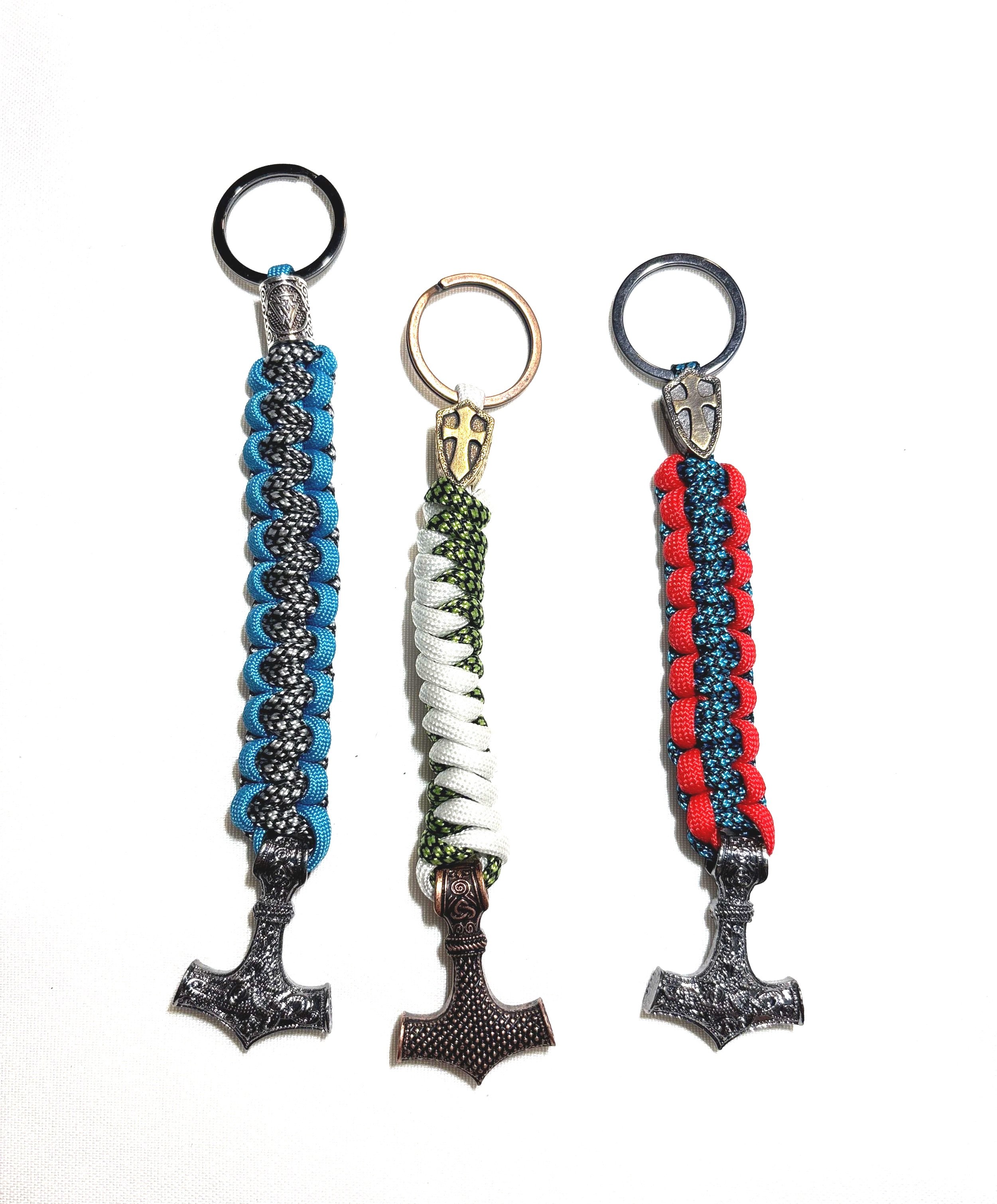 Paracord keychains with Viking anchors