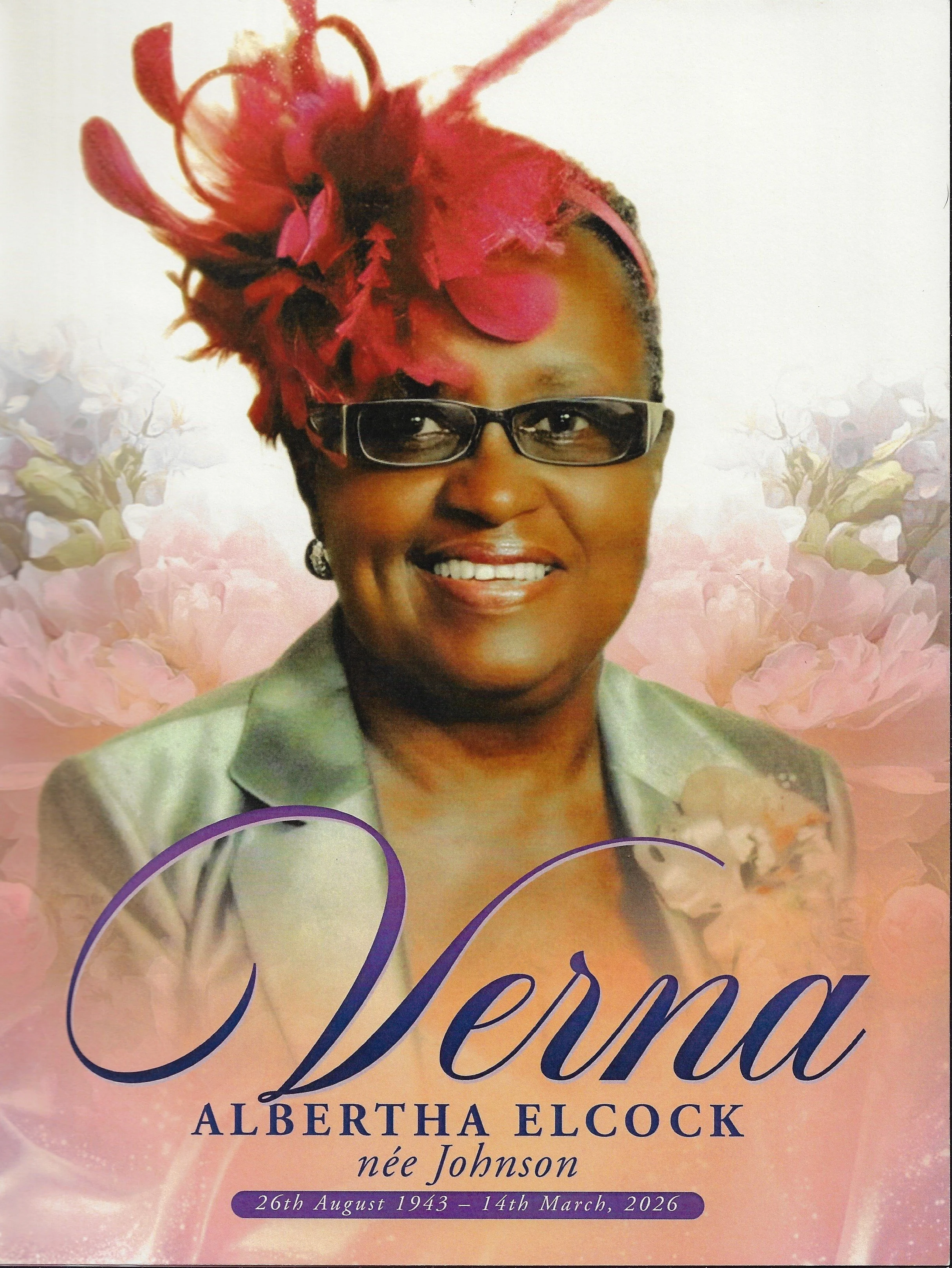 Funeral Service for Verna A. Elcock nee Johnson
