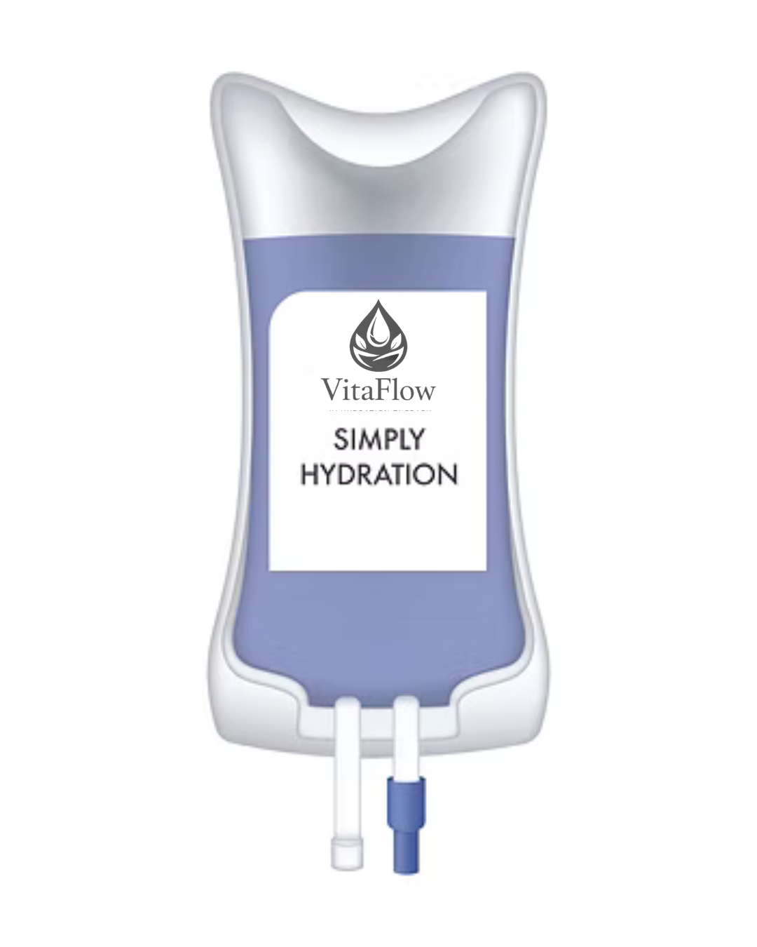 A bottled hydration product labeled ViolaFlow Simple Hydration with a water droplet logo.