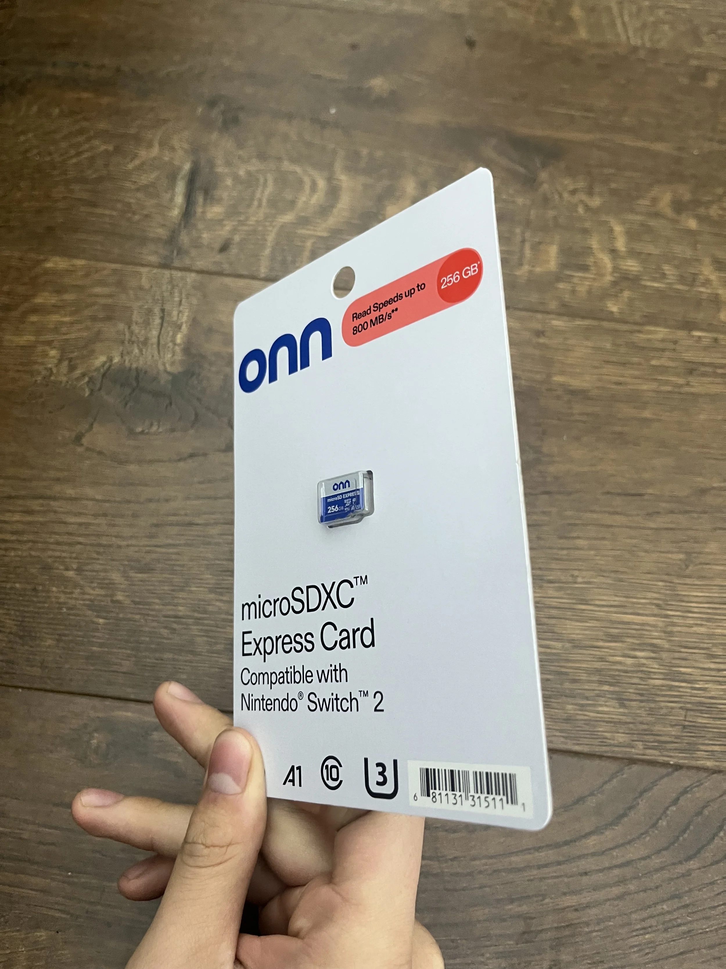 ONN 256GB MicroSD Express Card Compatible with Nintendo Switch 2