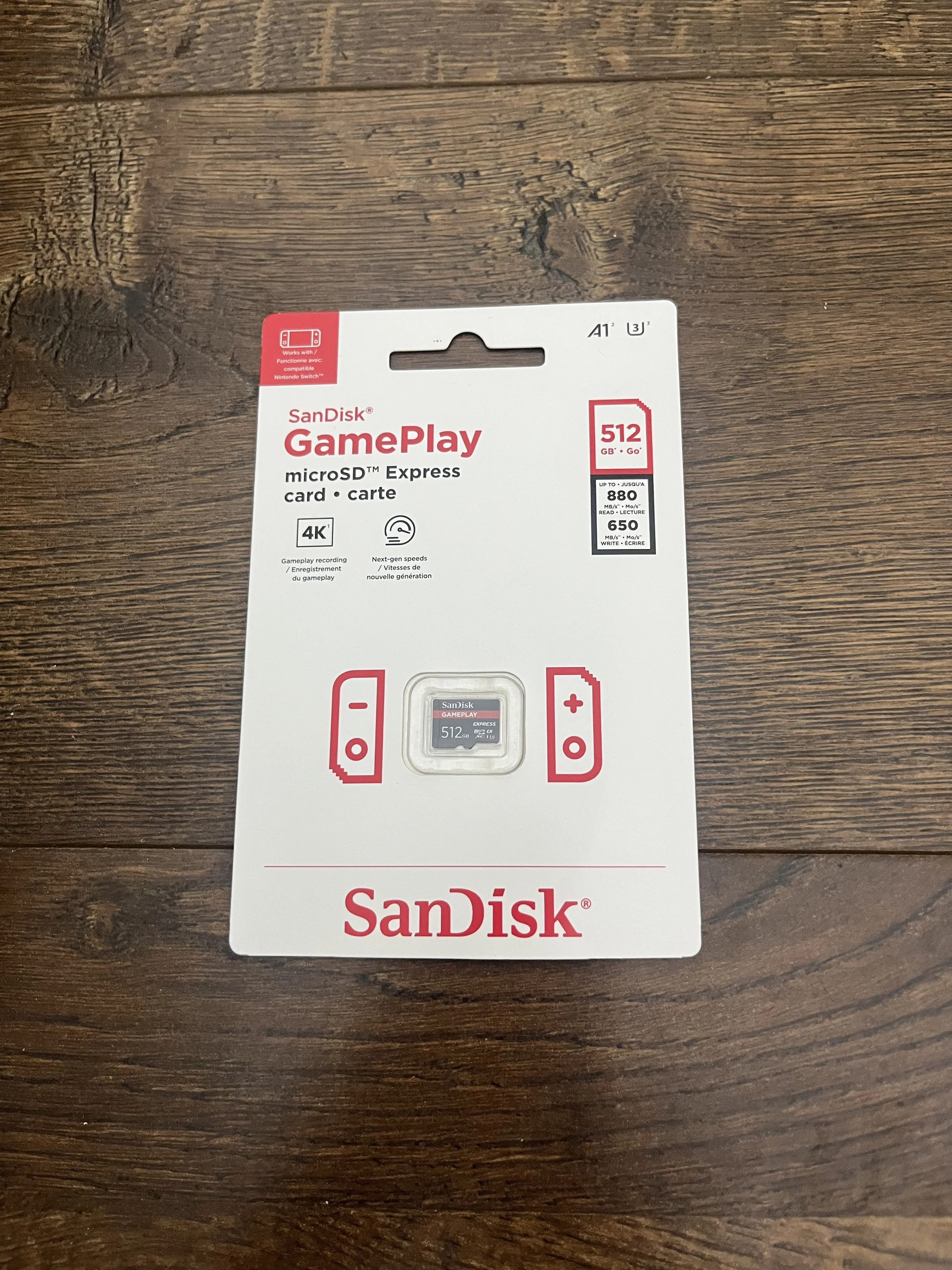 SanDisk GamePlay 512GB MicroSD Express Card