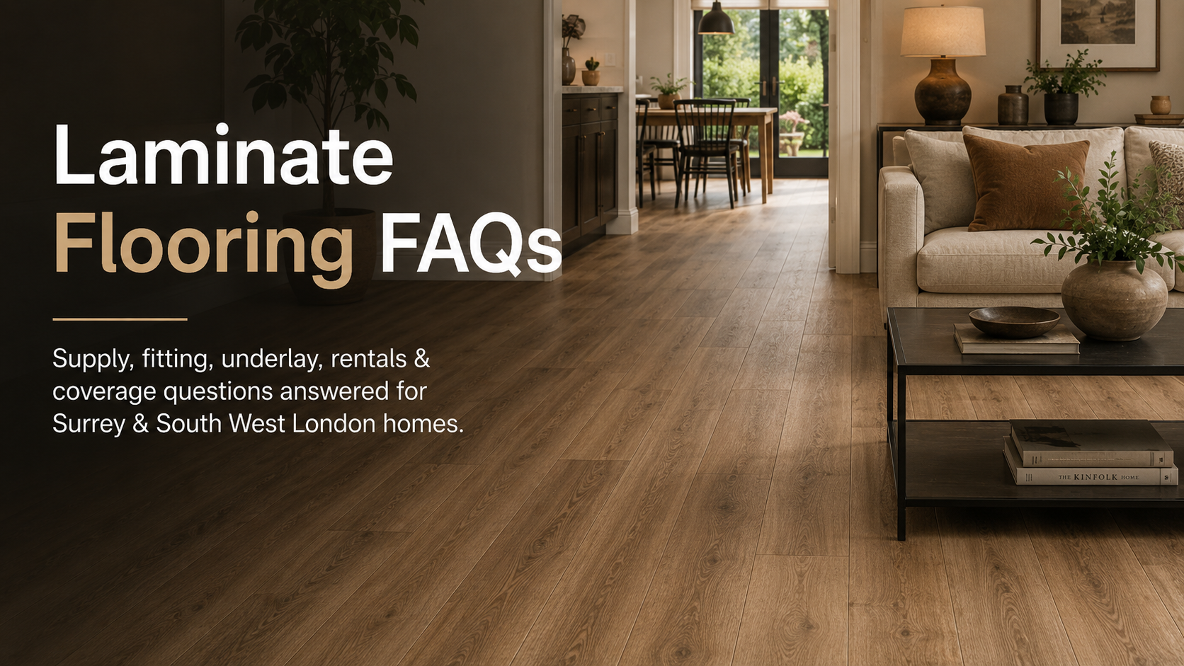 Laminate flooring FAQs for supply, fitting, underlay, rentals and local installation by A.G. Carpet & Flooring across Surrey and South West London.