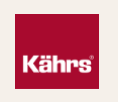 Kärns logo on a red background