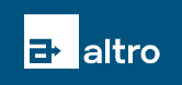 Altro logo in blue and white
