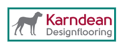Logo for Karndean Designflooring featuring a silhouette of a horse and text.