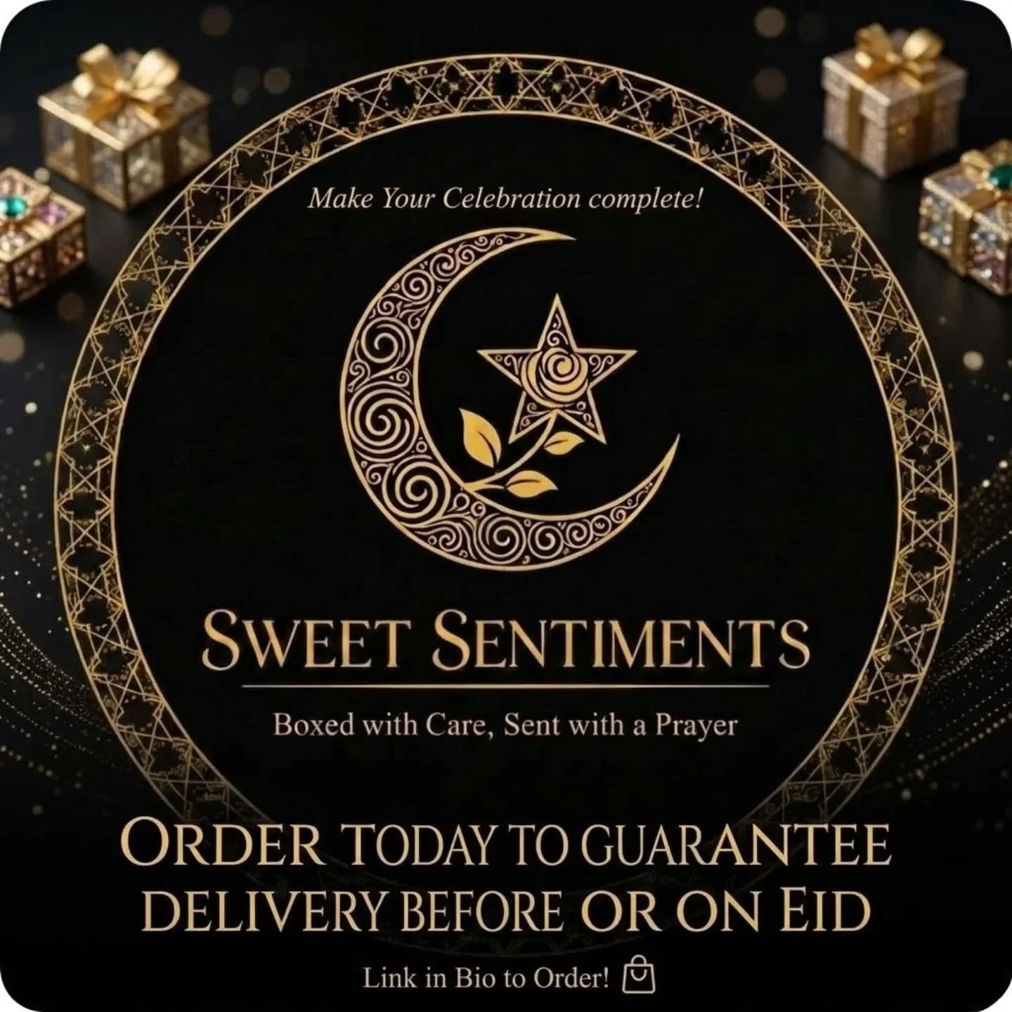 Last chance to get your gift box delivered before or on Eid. 

JazakAllah Khair for all of your support of our small business. 

May the last days of Ramadan be blessed for you and your family. 

#eidgiftboxes #eidpresentsforkids #curatedgiftbox #eid
