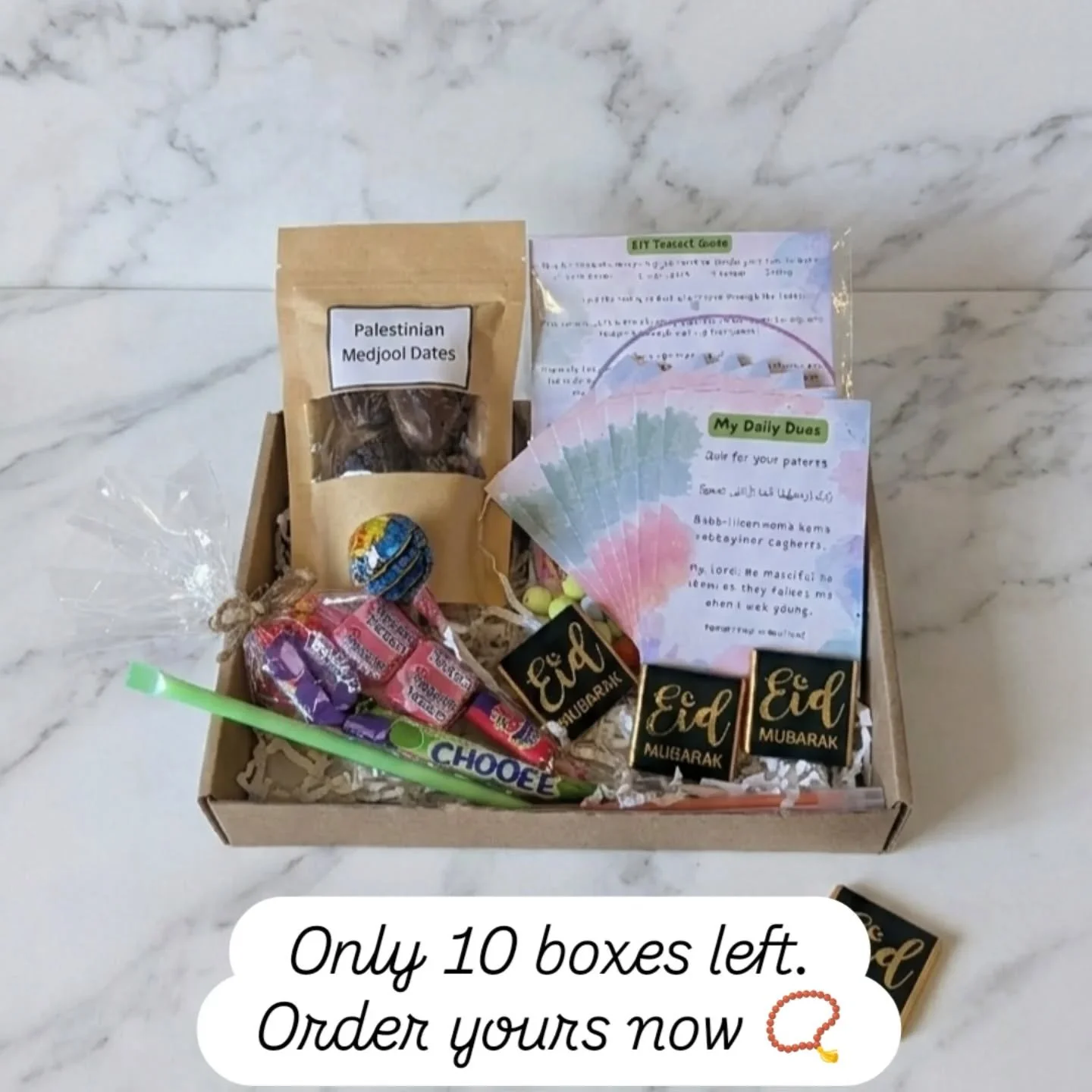 These are selling out fast, only 10 boxes left in stock. 

Order yours now using the link in our bio https://www.sweetsentiments.uk/shop

JazakaAllah for your support!