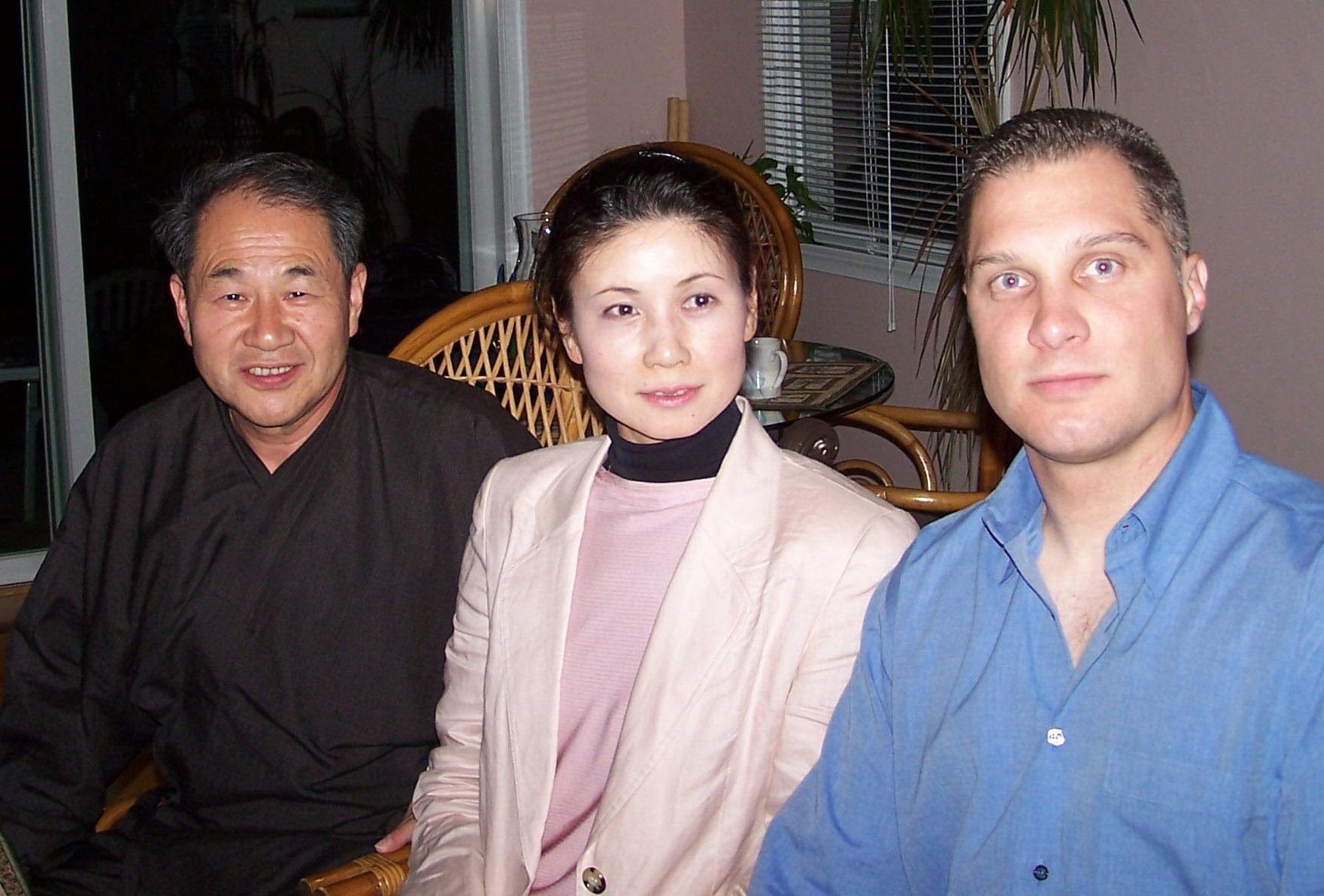 Ted Howell with Kondo Katsuyuki Sensei and Hasegawa Sumie Sensei 2004