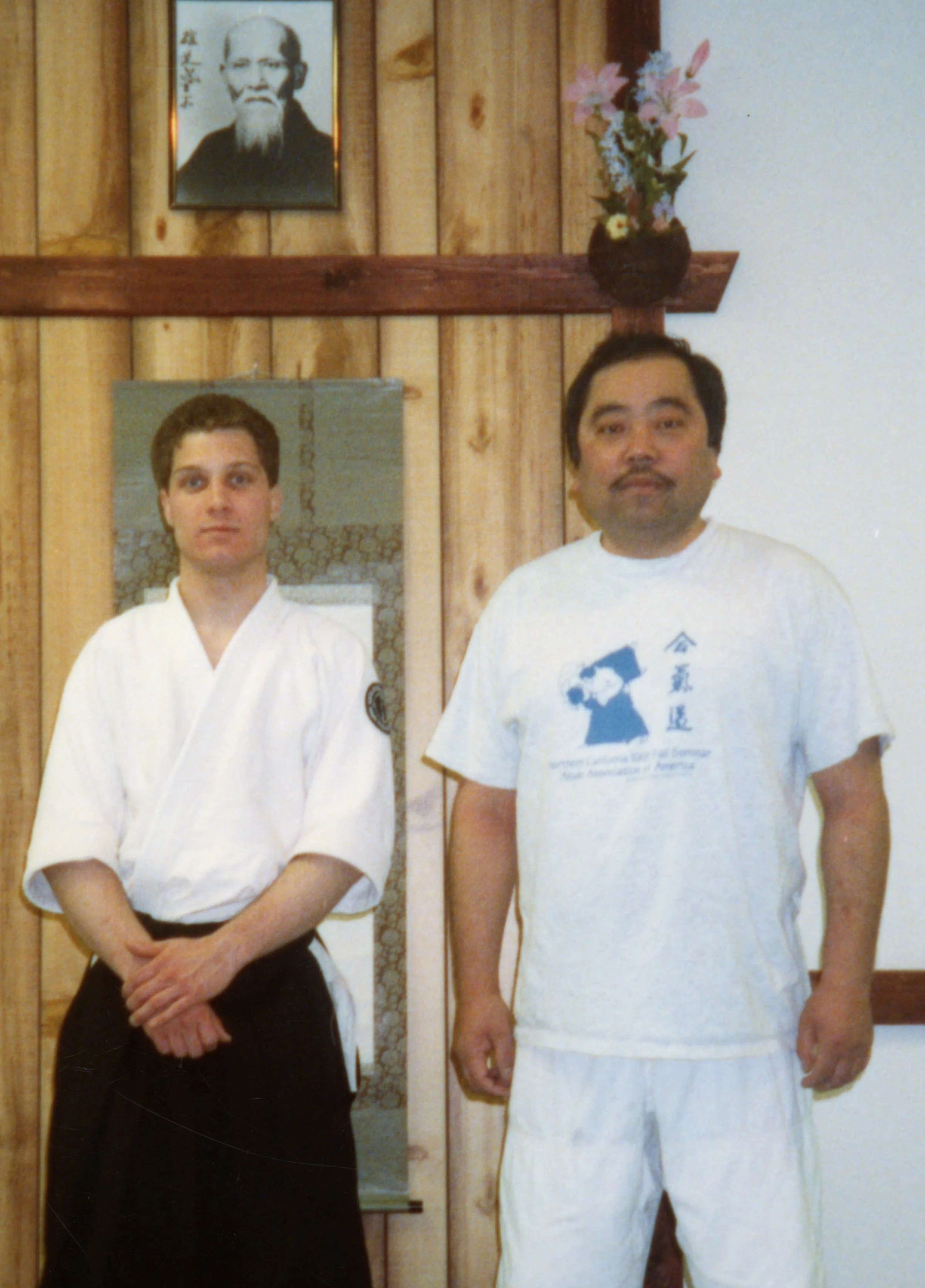 Ted Howell with Toyoda Fumio Sensei early 1990's