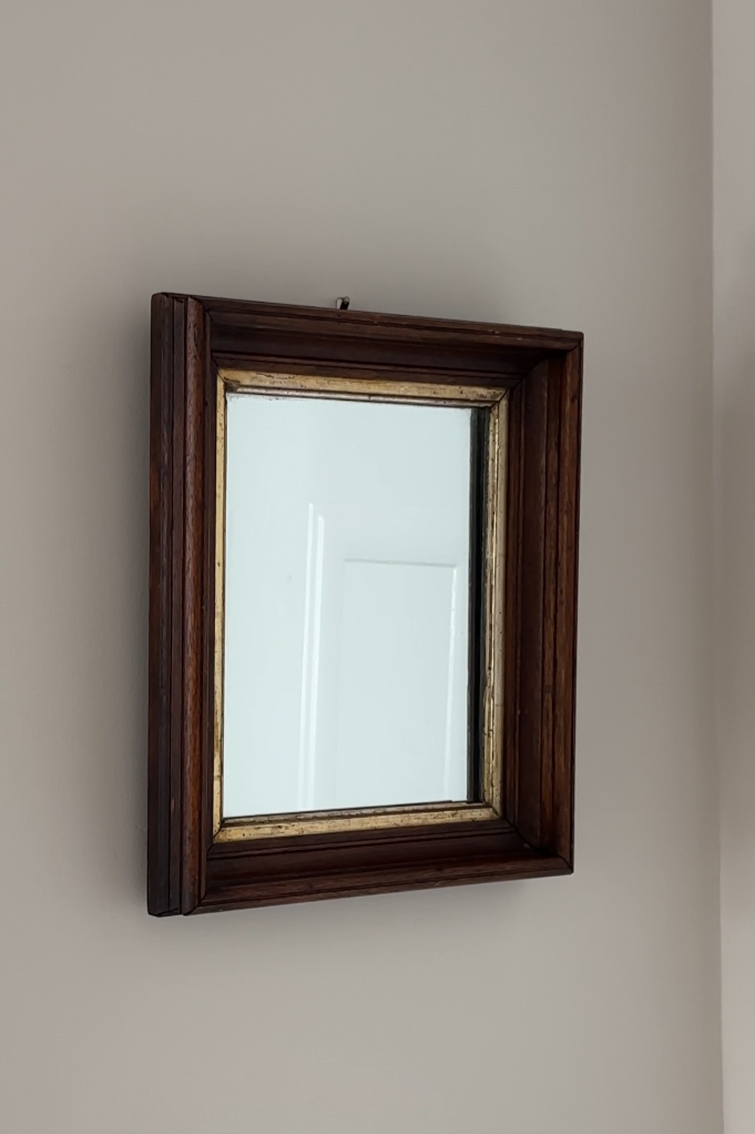 Antique Wood Mirror