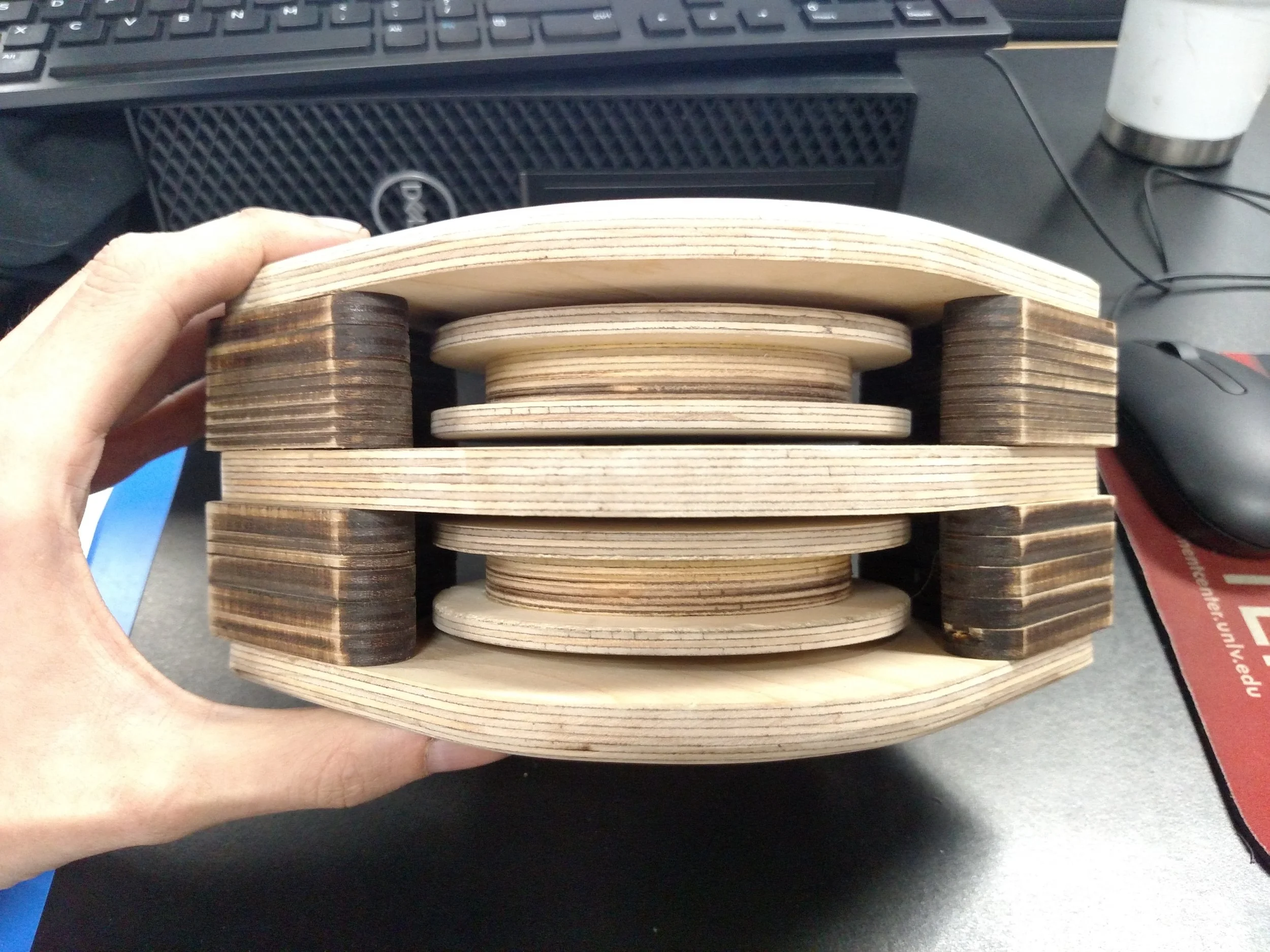 Pulley Block with wood bearing