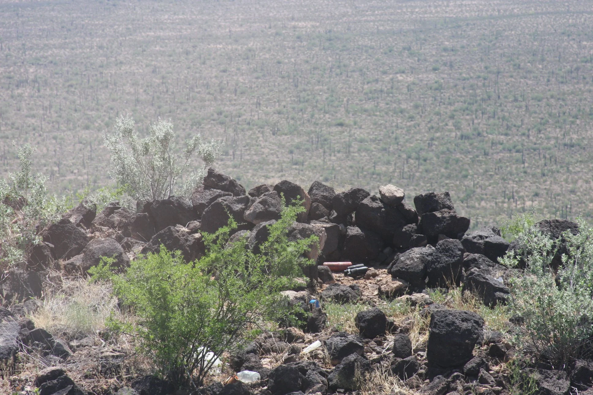 Elevated scout positions like this controlled the pipeline. From here, scouts monitored law enforcement and guided loads through the desert in real time.
