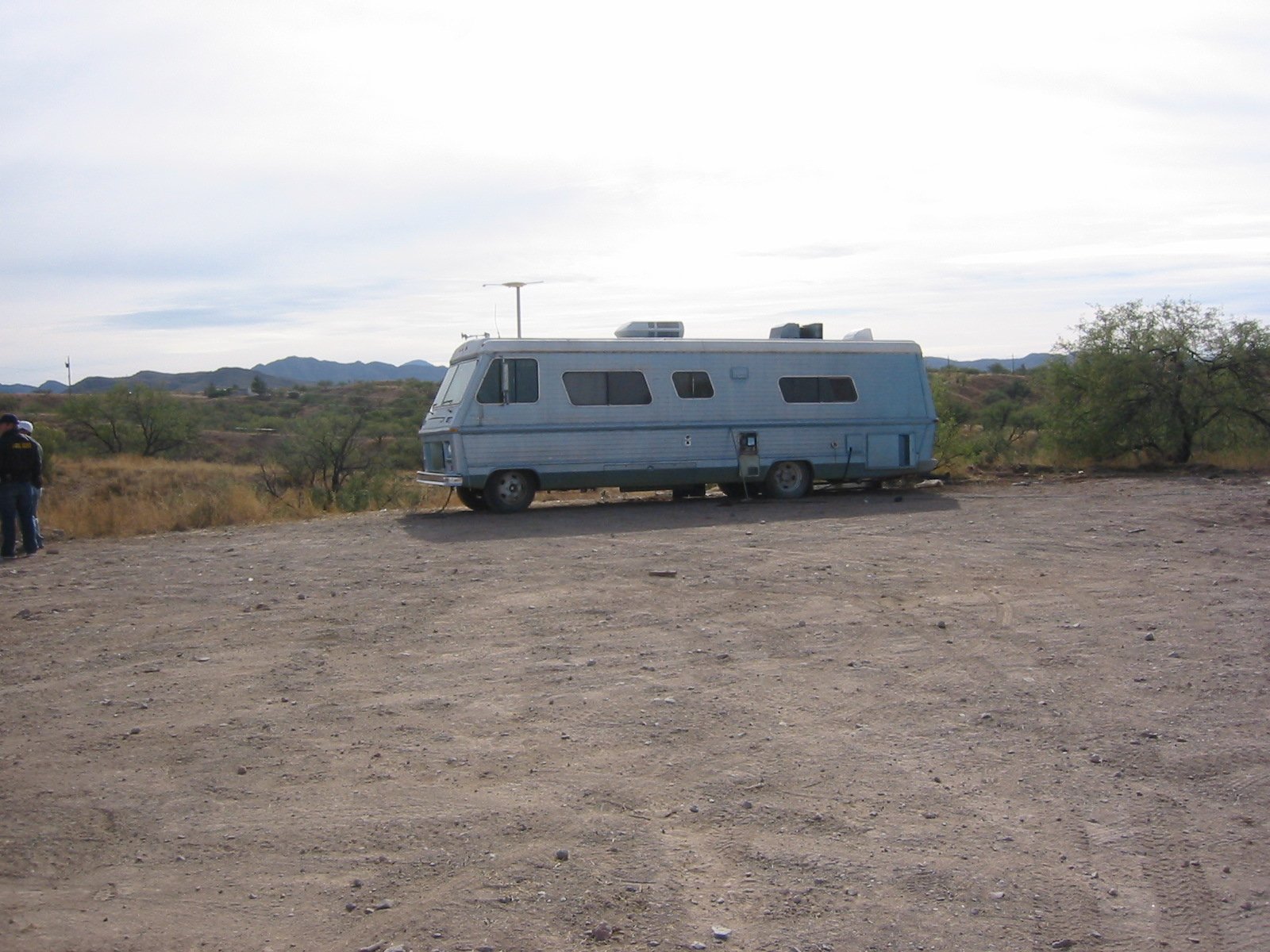 The camper as we saw it coming down a dirt road in Arivaca, Arizona. Inside was more than 2,500 pounds of marijuana yet it was one load among many moving through the corridor.
