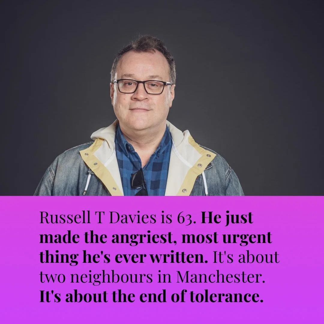 Alan Cumming plays Leo, who runs a bar on Canal Street in Manchester&rsquo;s Gay Village. David Morrissey plays Clive, his next-door neighbour of 15 years &mdash; an electrician with two teenage sons. They&rsquo;ve coexisted. They&rsquo;ve been fine.
