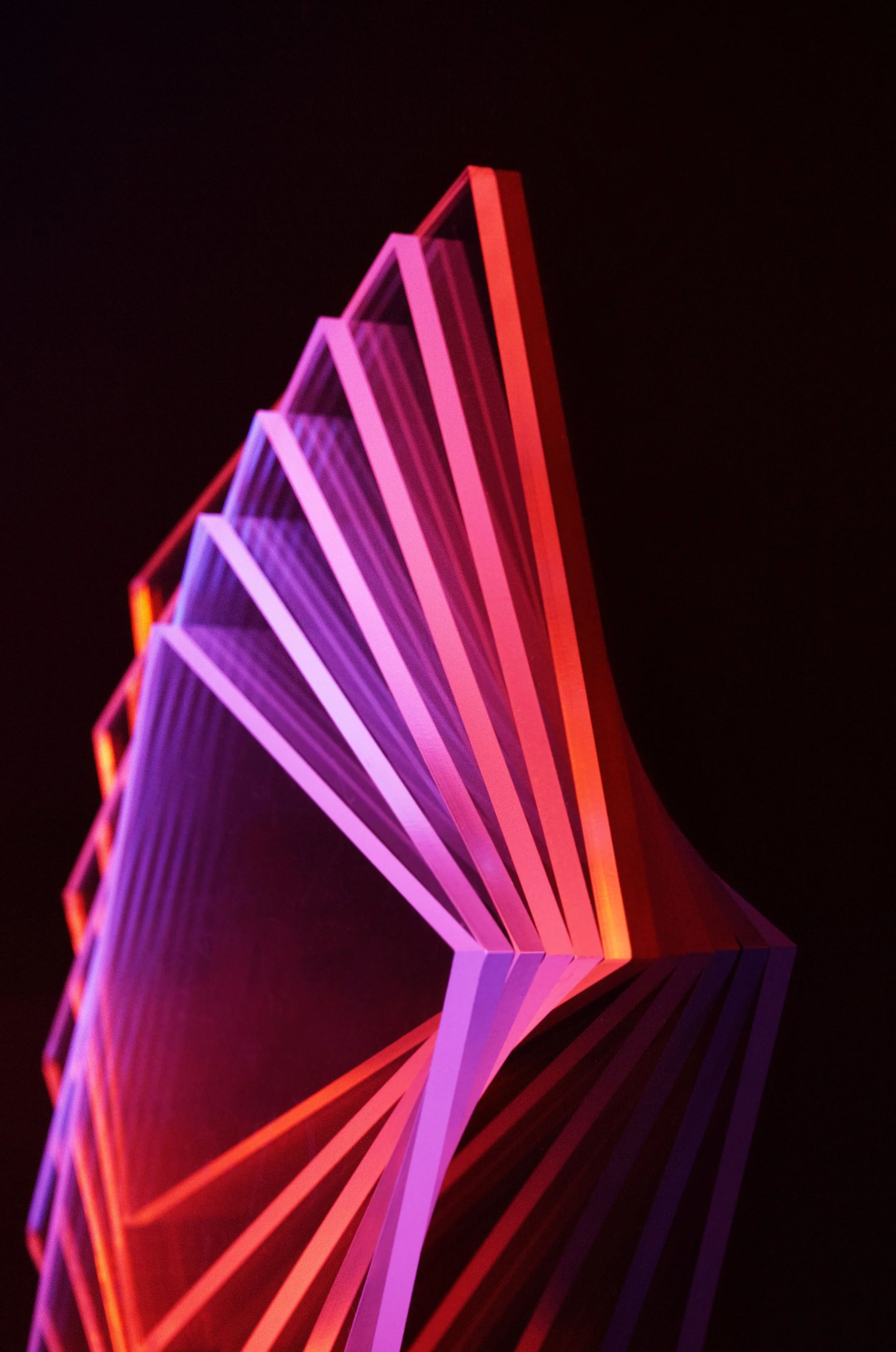 Fuchsia and Orange Upright Spray