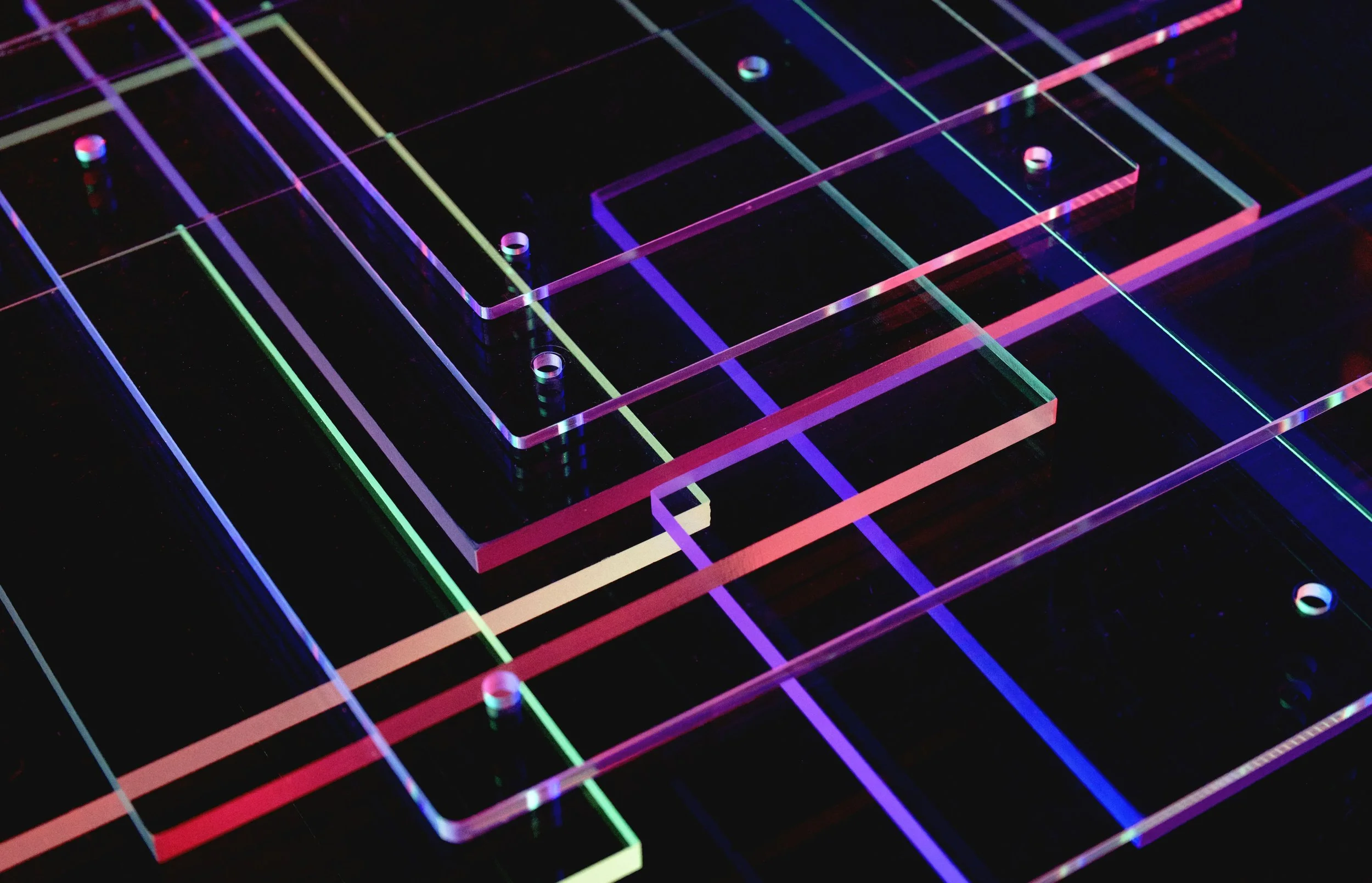 Multicolor Layers — abstract color study print by Jason Martin