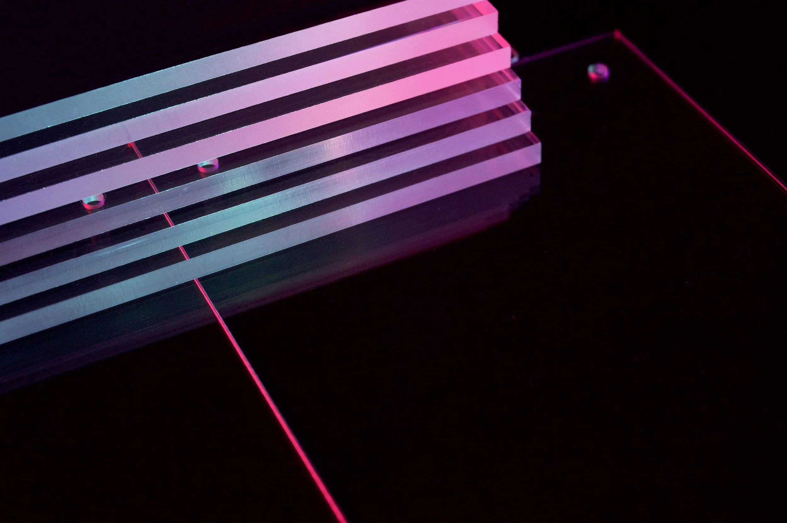 Pale Teal and Pink Dais