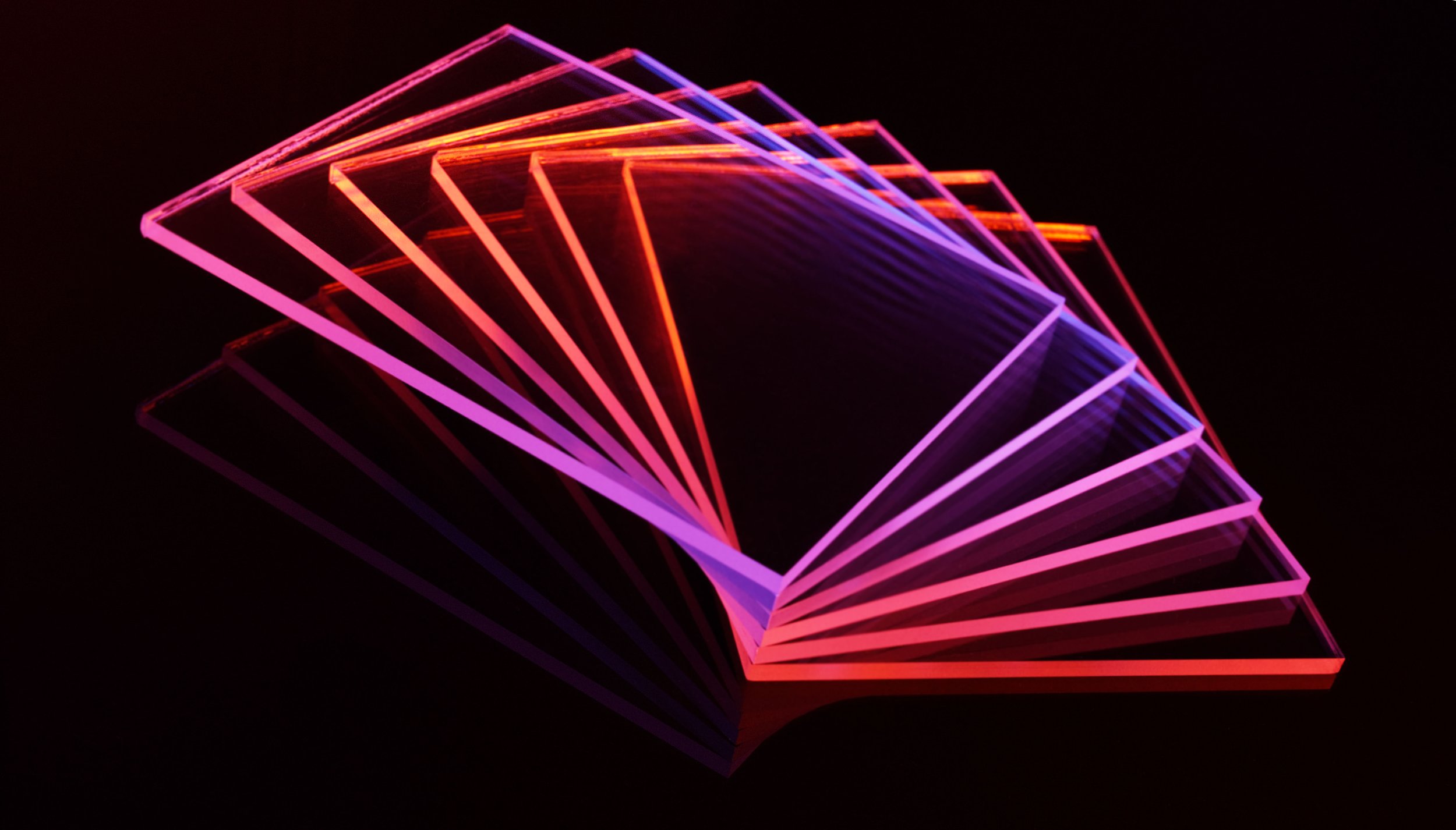 Hot Fuchsia and Orange Spray