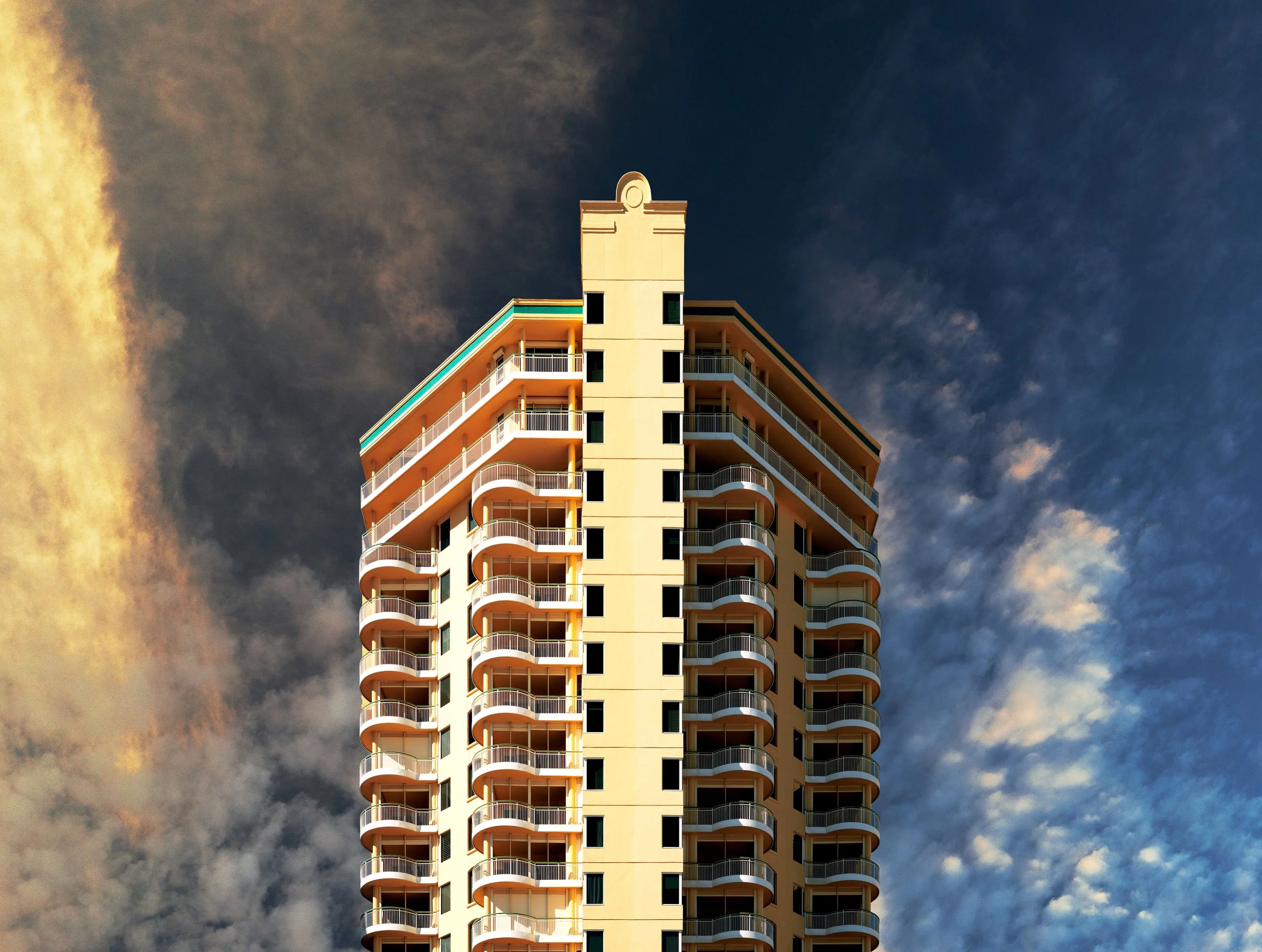 Monolithic coastal tower rising above an empty beach — Beach Towers fine art photography print by Jason Martin