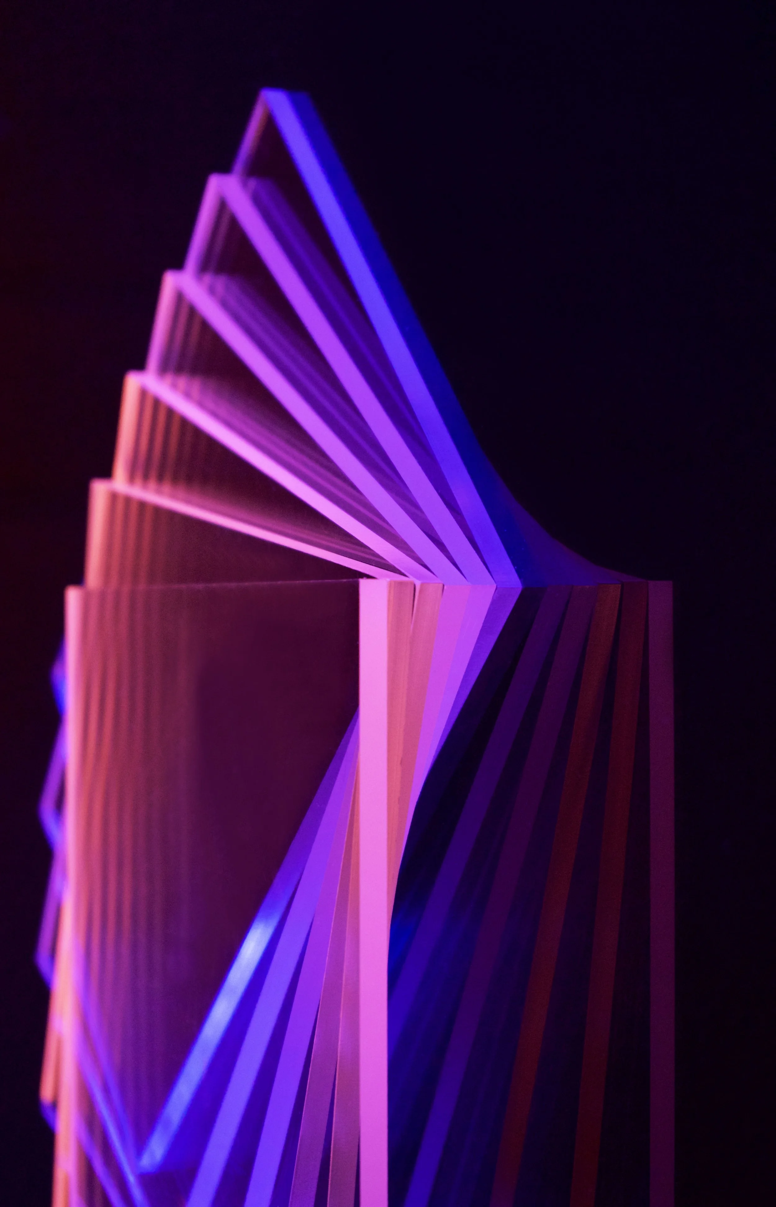 Fuchsia and Violet Upright Spray