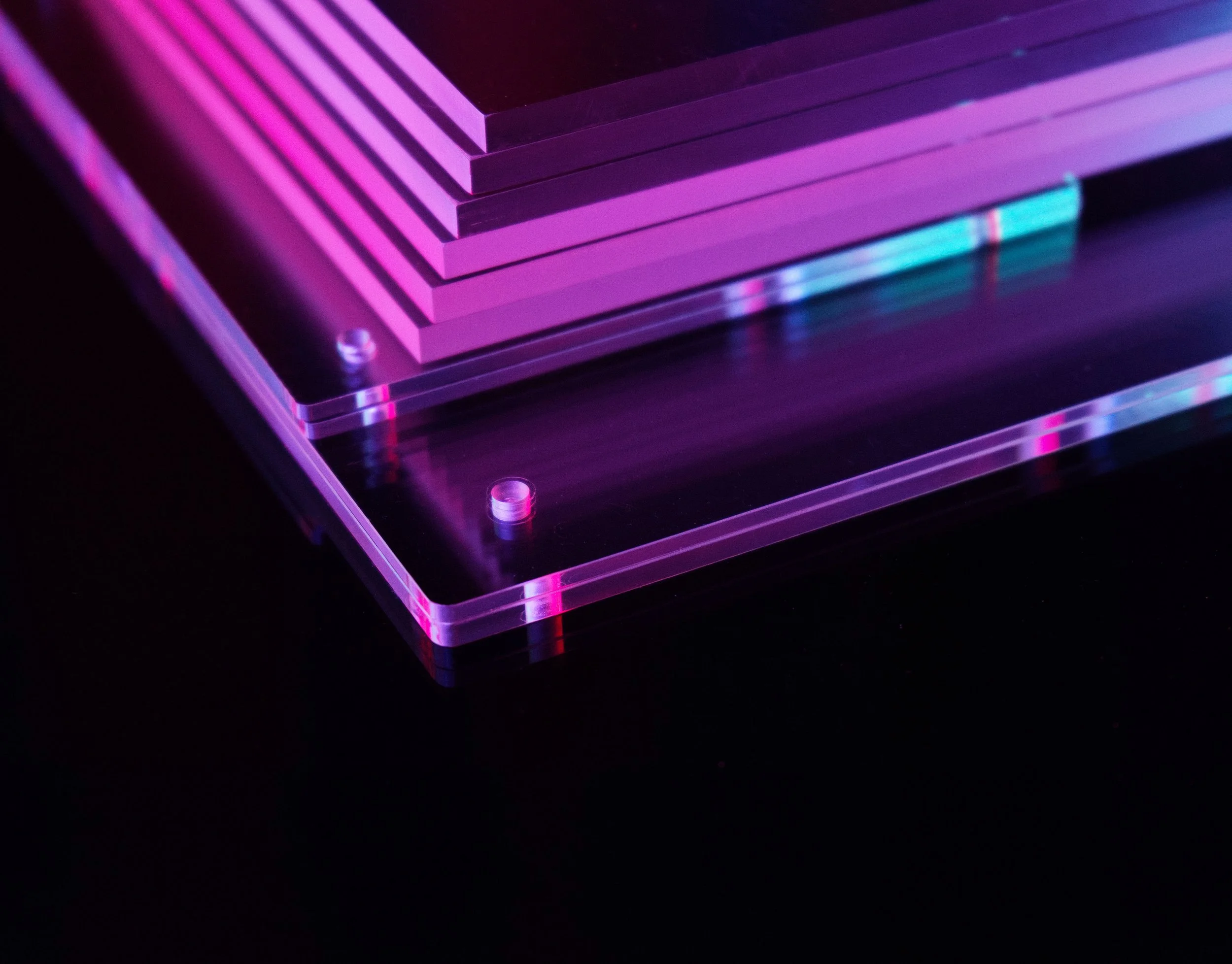 Violet and Teal Stack