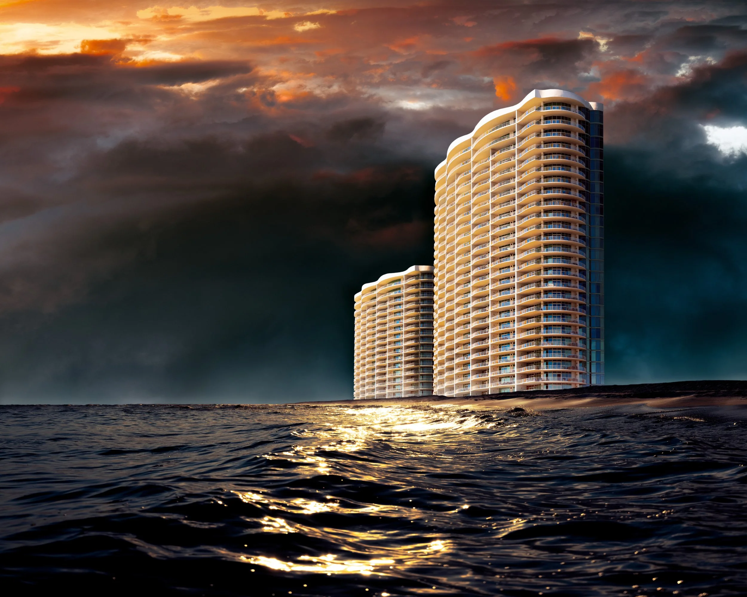 Beach Tower VI — fine art architecture print by Jason Martin