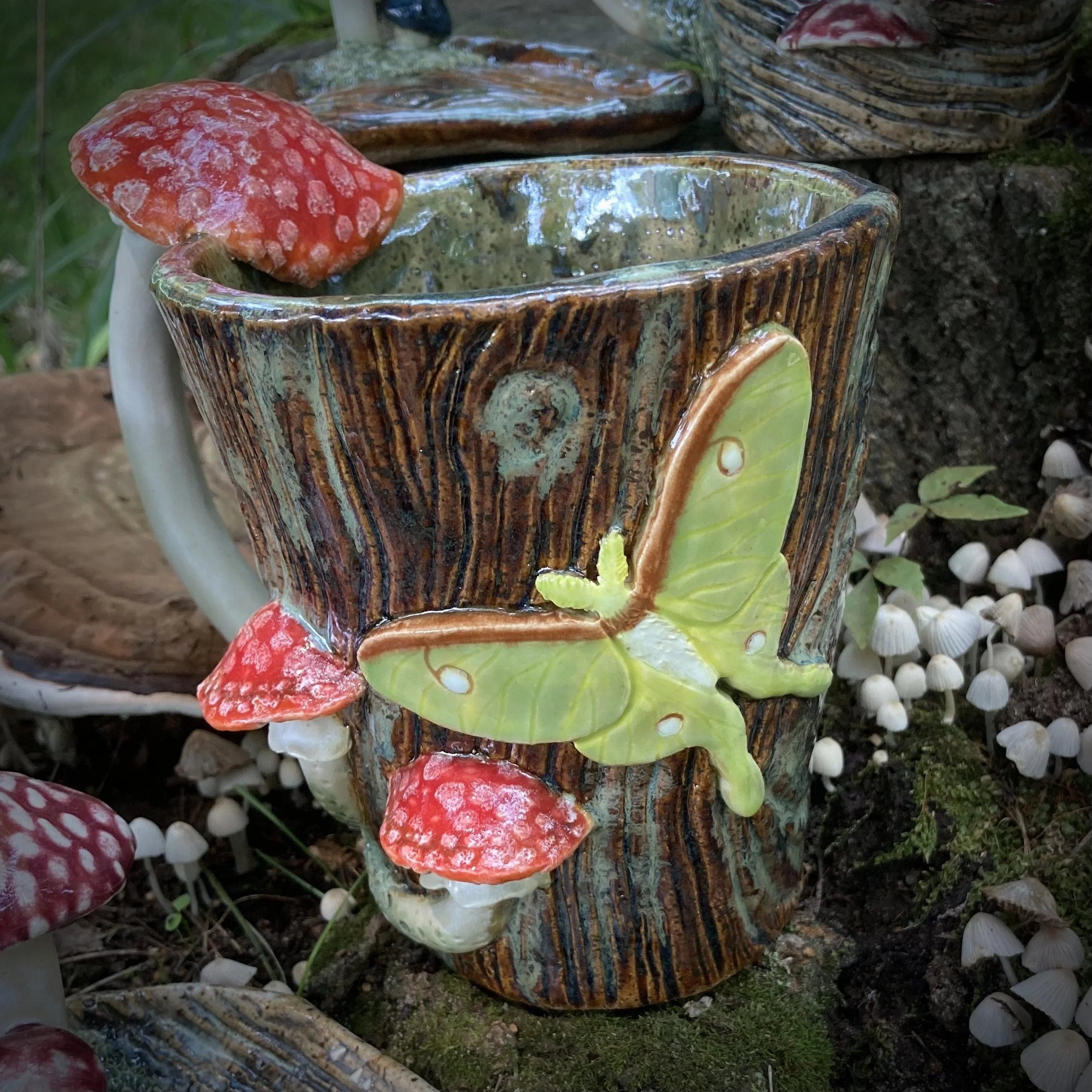 Amanita Luna Moth Vessel, Summer 2024