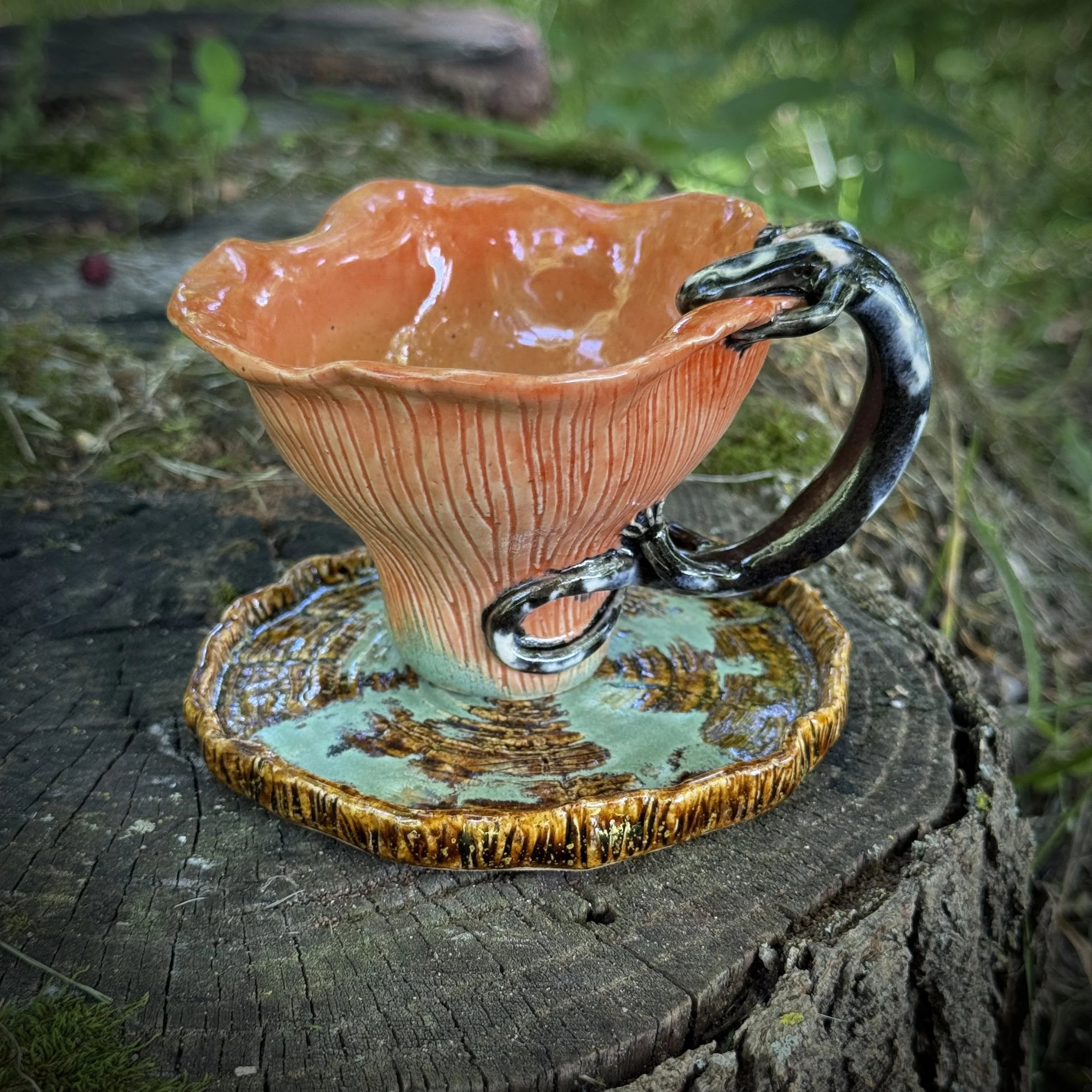 Chanterelle Salamander Vessel, Summer 2025