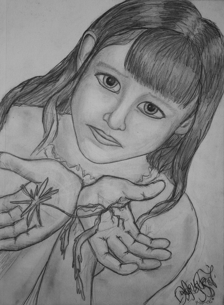 Dandelion Surrender, Graphite on paper, 2006