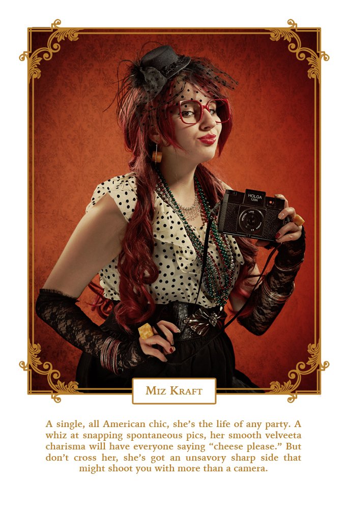 Miz Kraft, Cooking School Murders Series, Digital photography design, 2014