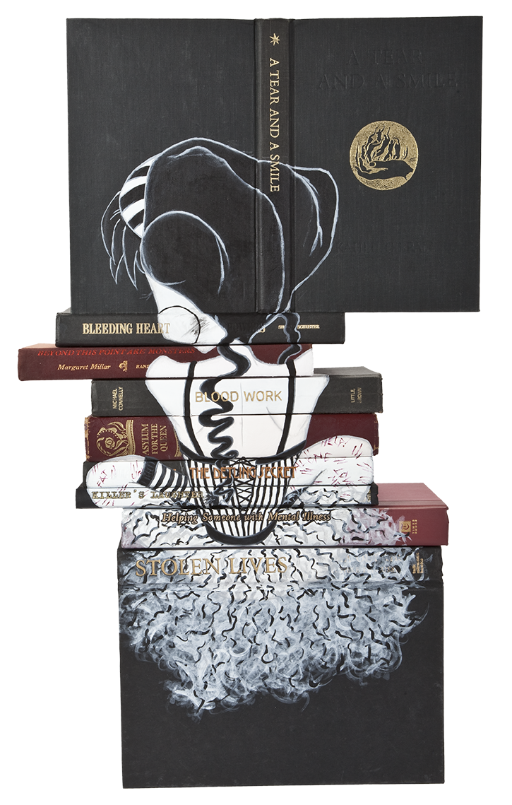 Kitty Cat, Kitty Cat, Scratched My Leg, Issues of Adolescences Series, Acrylic on books, 2014