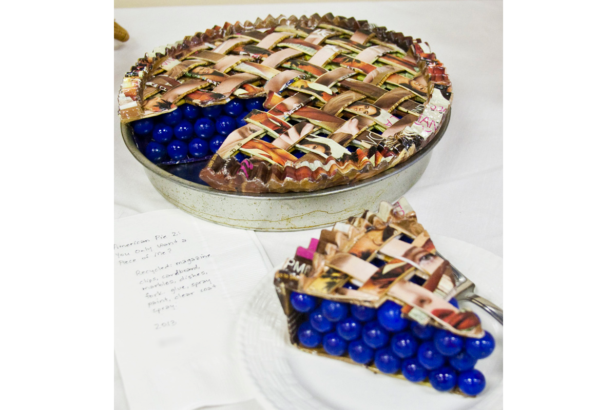 American Pie II, Food For Thought Series, Mixed media installation, 2013