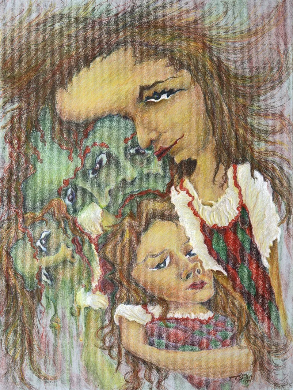 Jacq-el in Hyde, Colored pencil on paper, 2009