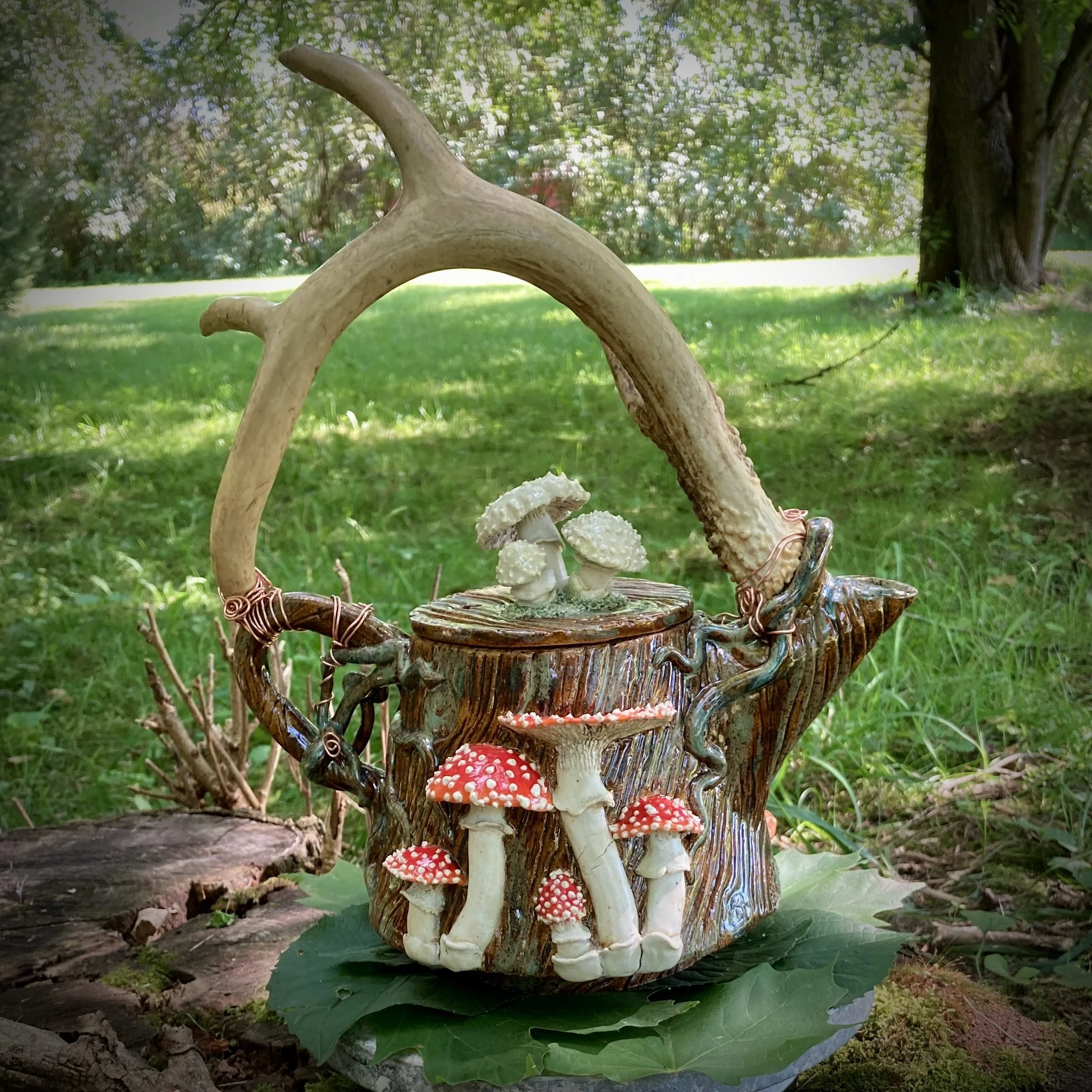 Antlered Copper Woodland Teapot Vessel (1), Summer 2024